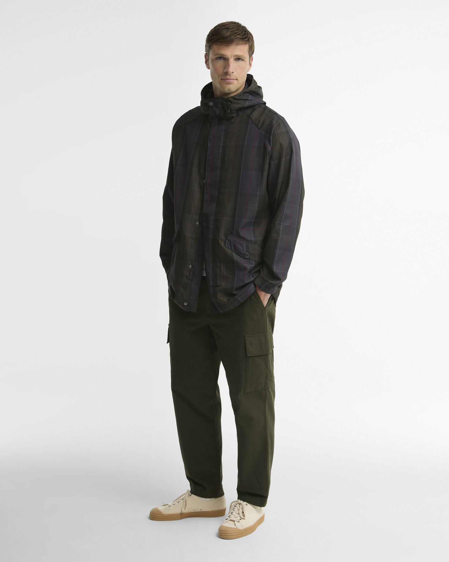 Giacca antipioggia in tartan Shadow Classic Tartan