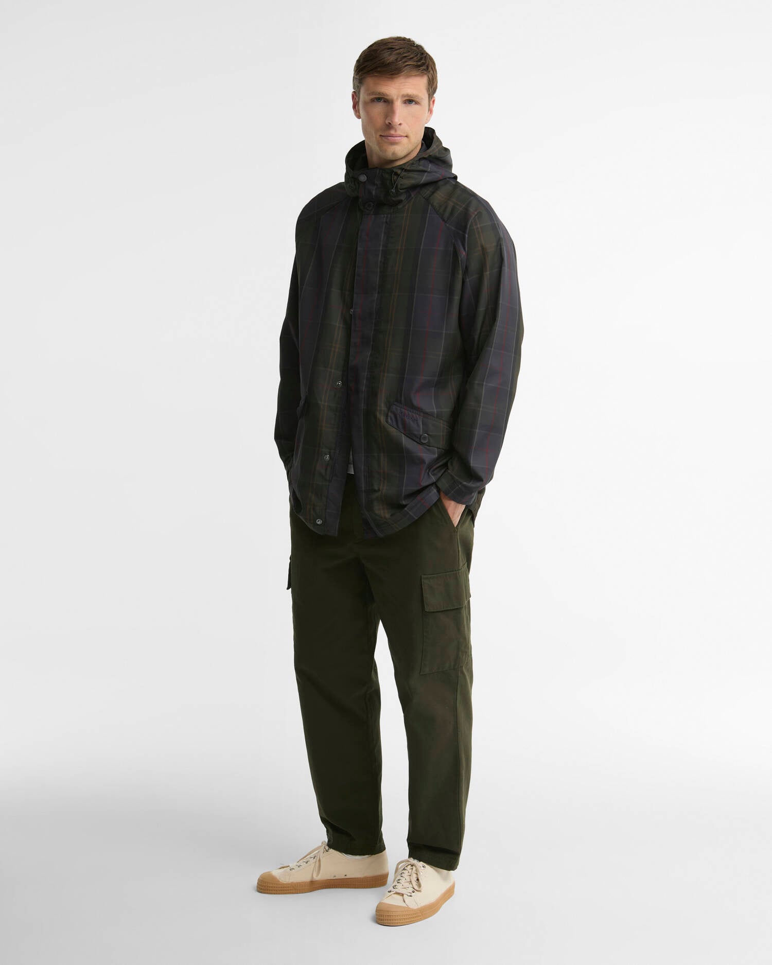Giacca antipioggia in tartan Shadow Classic Tartan image number 1