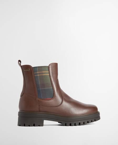 Amberley Waterproof Leather  Chelsea Boots Dk Tan Leather