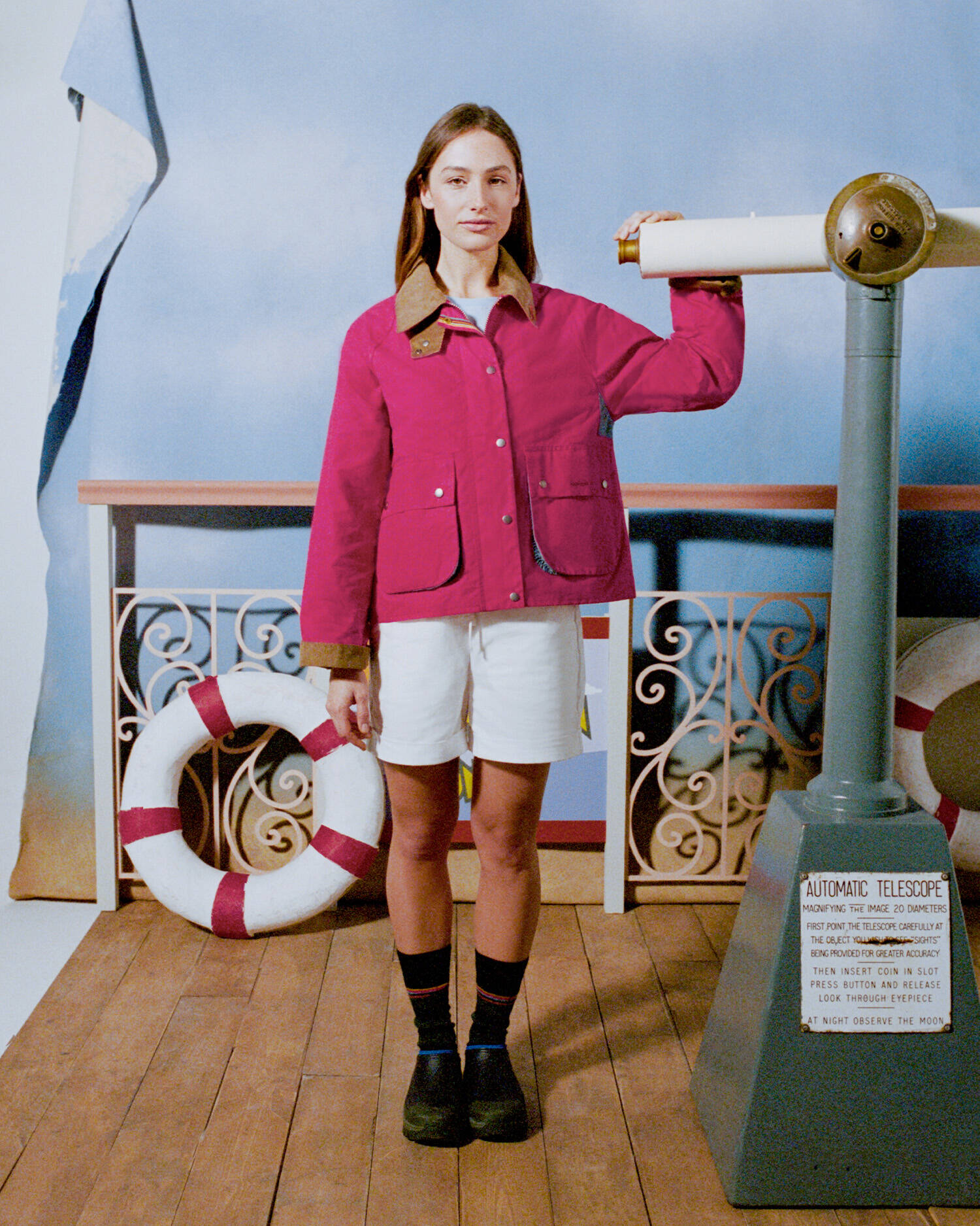Paul Smith Loves Barbour Spey Casual Jacket Winterberry/Ancient/Winterberry image number 0