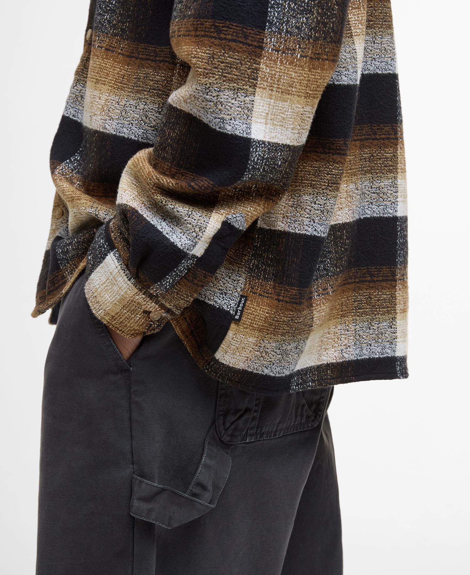 Hemd Woodfoot Checked Relaxed Black