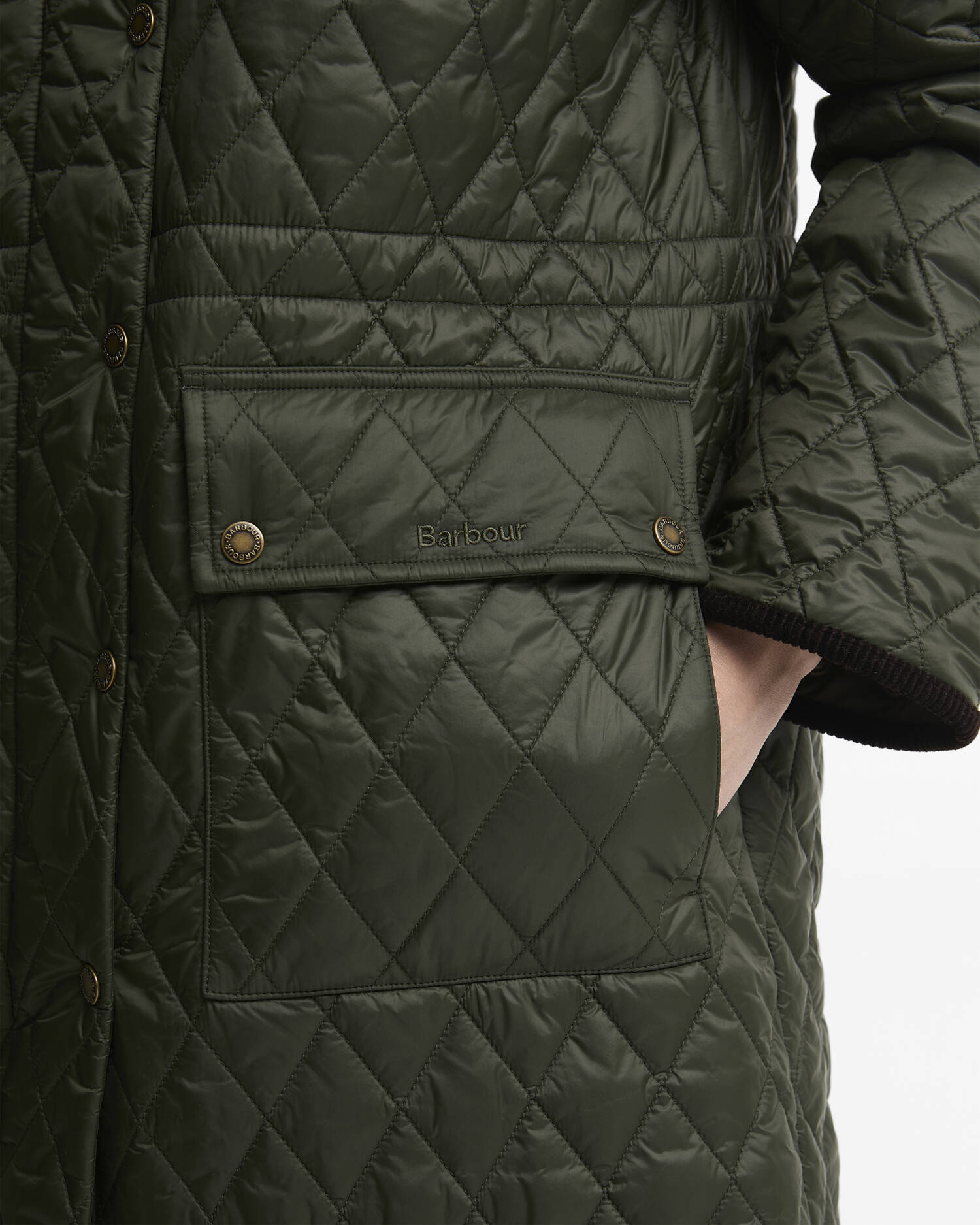 Giacca trapuntata Rosamund Olive/Shadow Classic image number 5