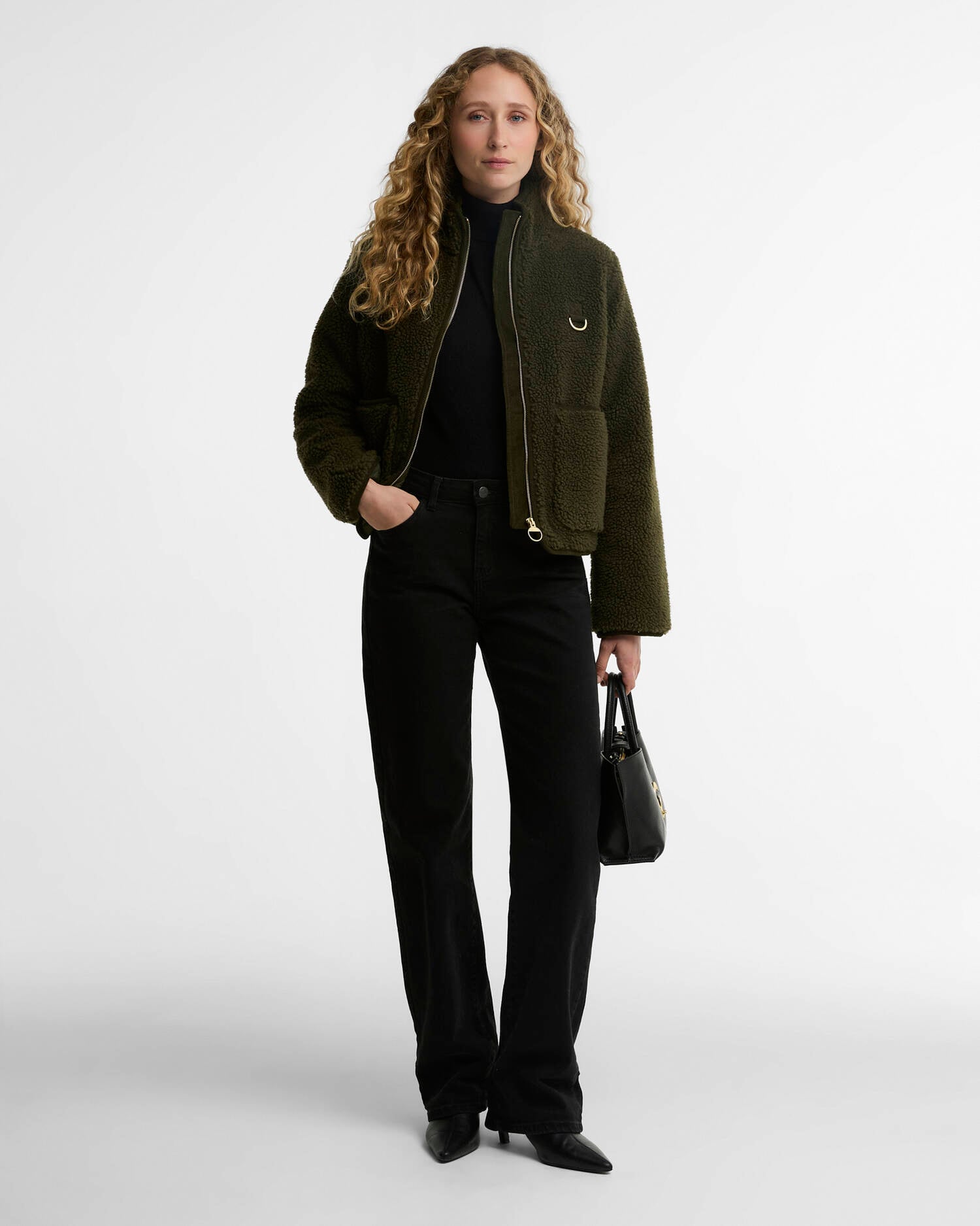 Barbour Fleecejacke Elenora Olive image number 1
