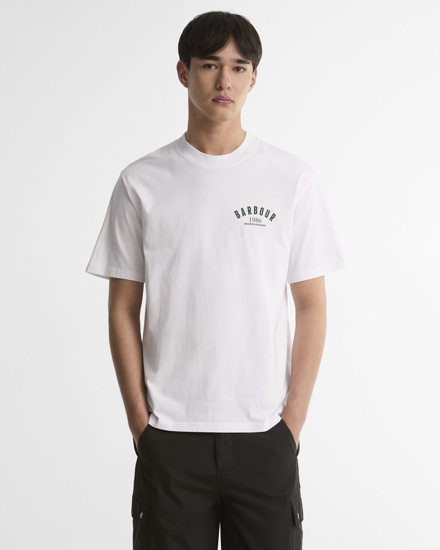 Barbour T-Shirt 1986 Graphic Oversized White