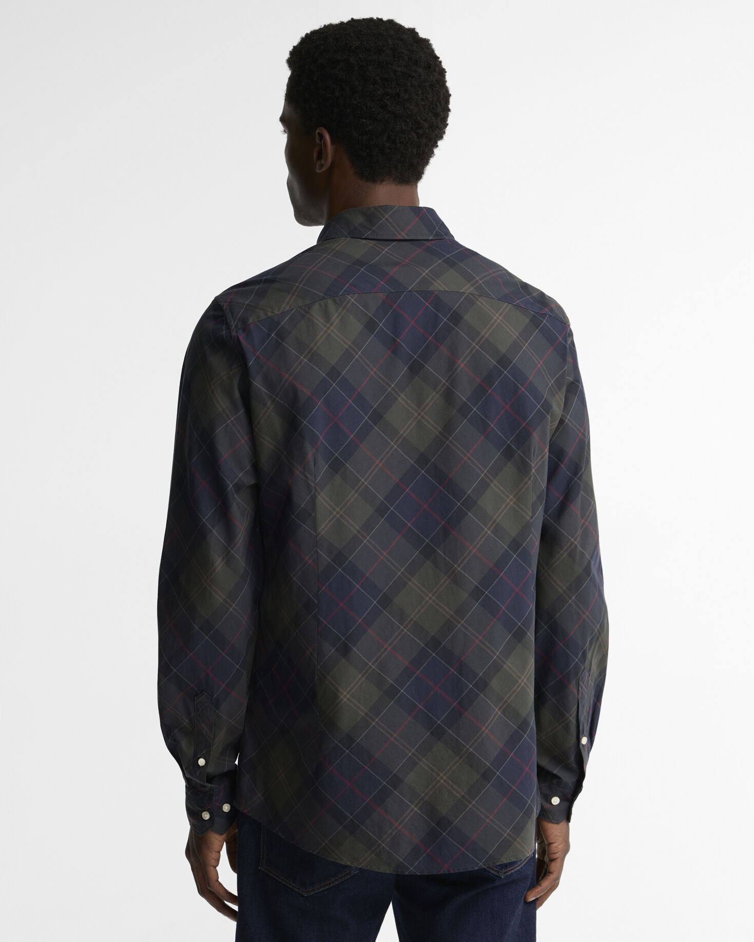 Camicia in tartan a maniche lunghe dalla vestibilit&agrave; leggermente aderente Lochton Shadow Classic