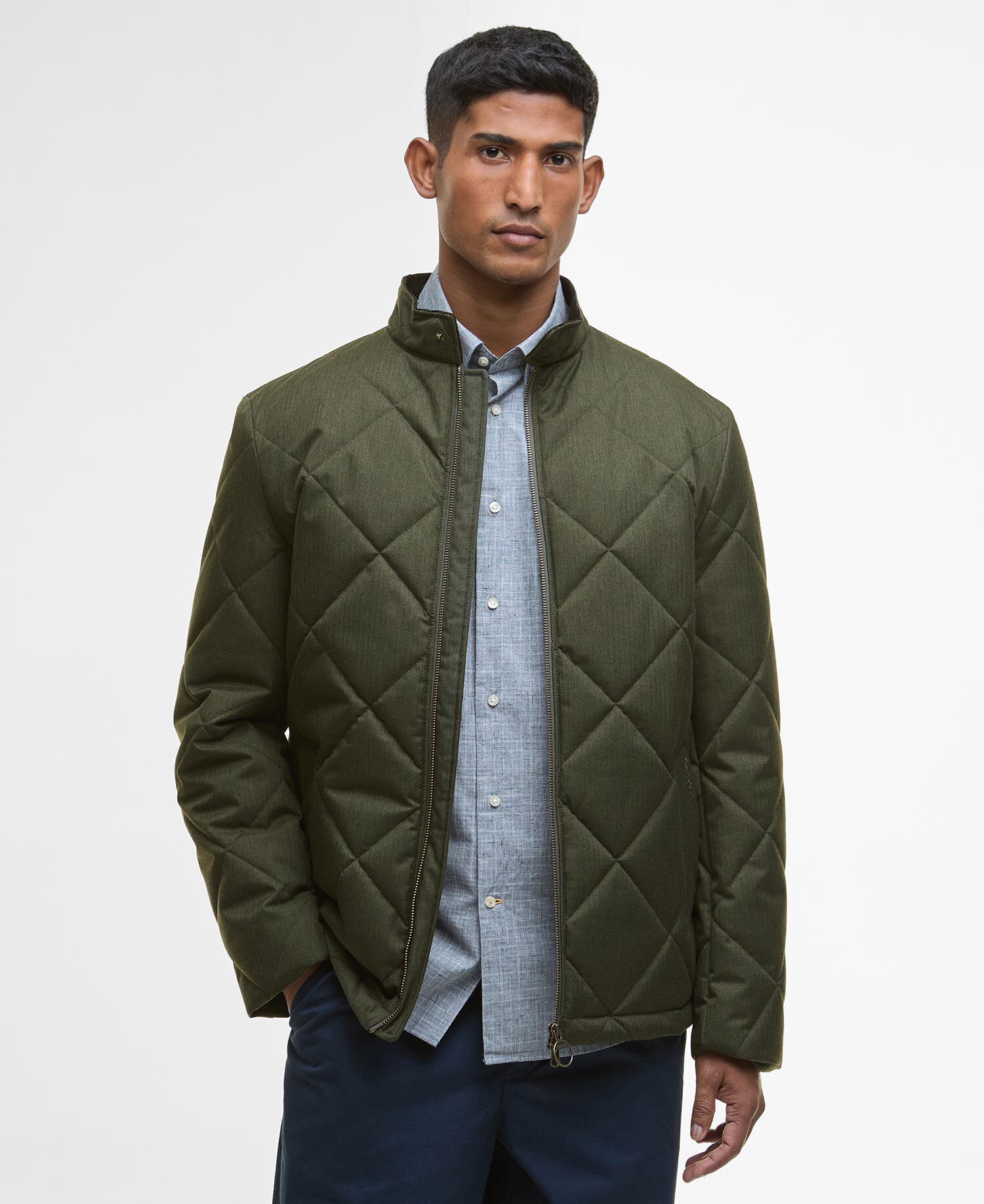 Steppjacke City Harrington Olive