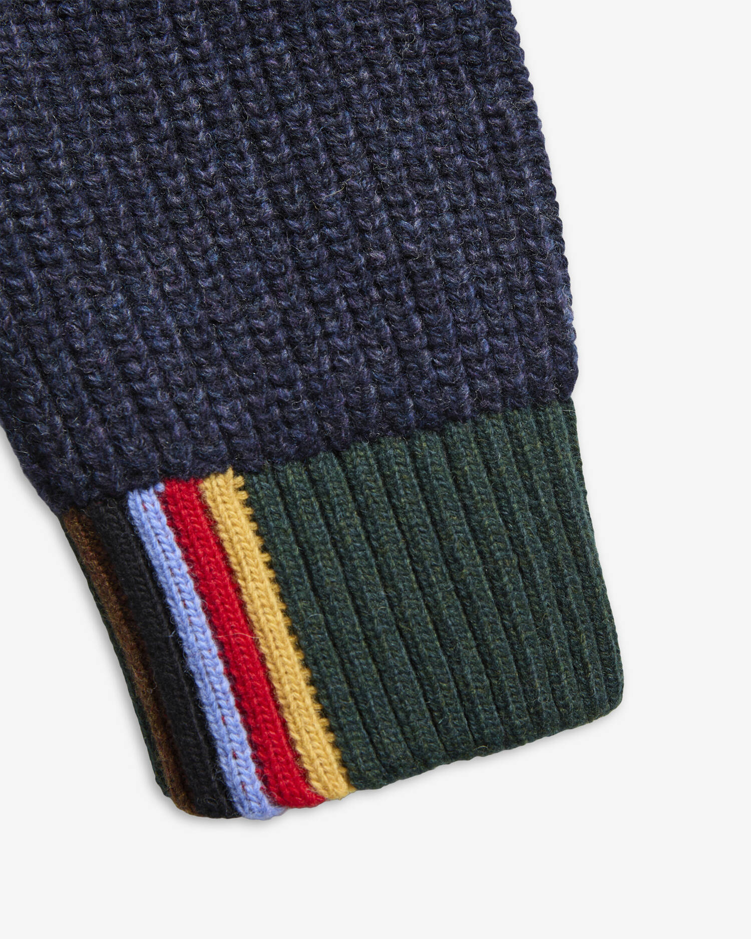 Paul Smith Loves Barbour Gamefair Wool Cardigan Russet image number 5