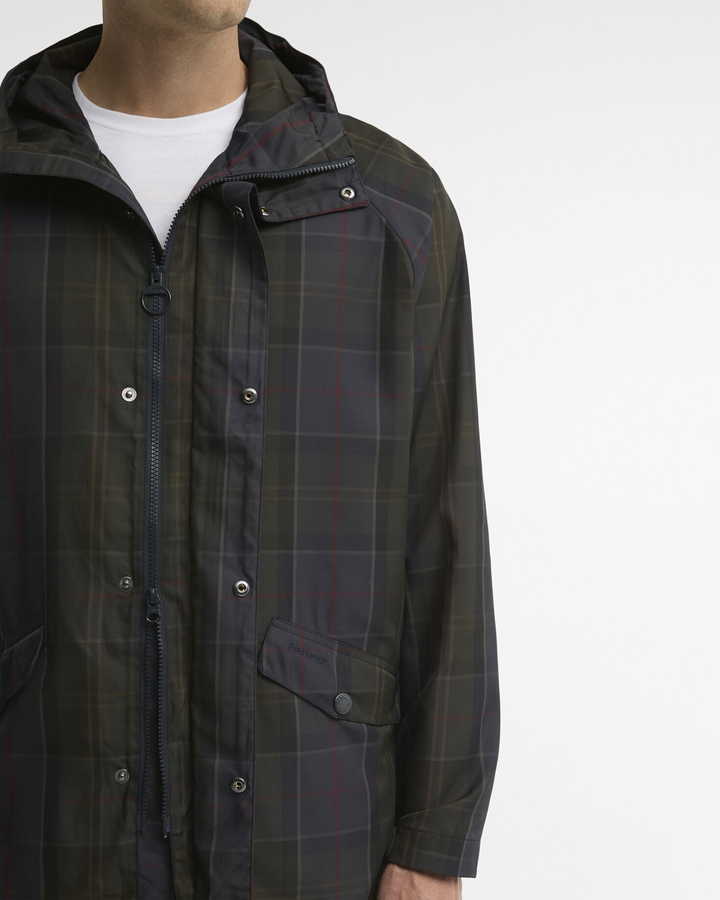 Giacca antipioggia in tartan Shadow Classic Tartan