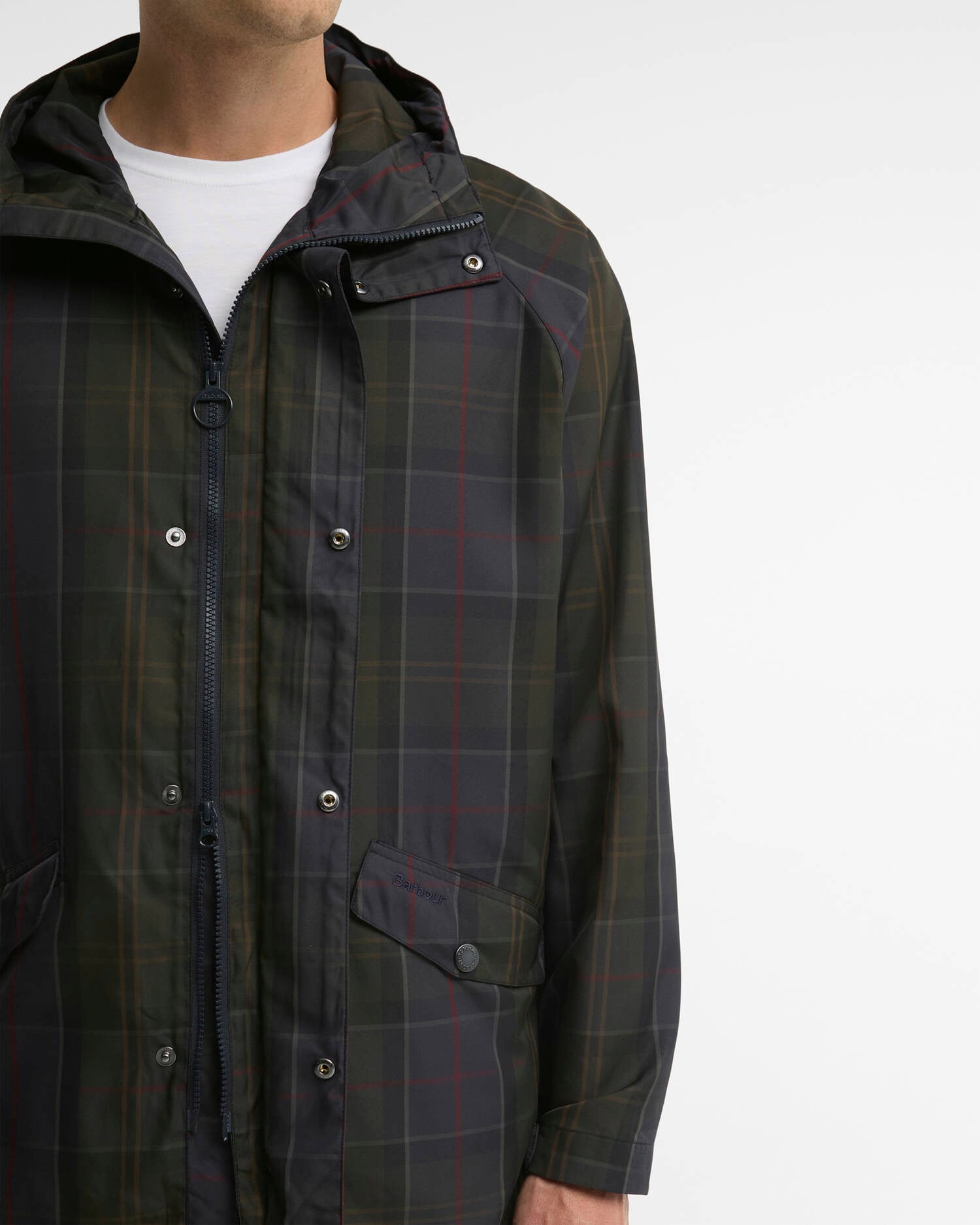 Giacca antipioggia in tartan Shadow Classic Tartan image number 4