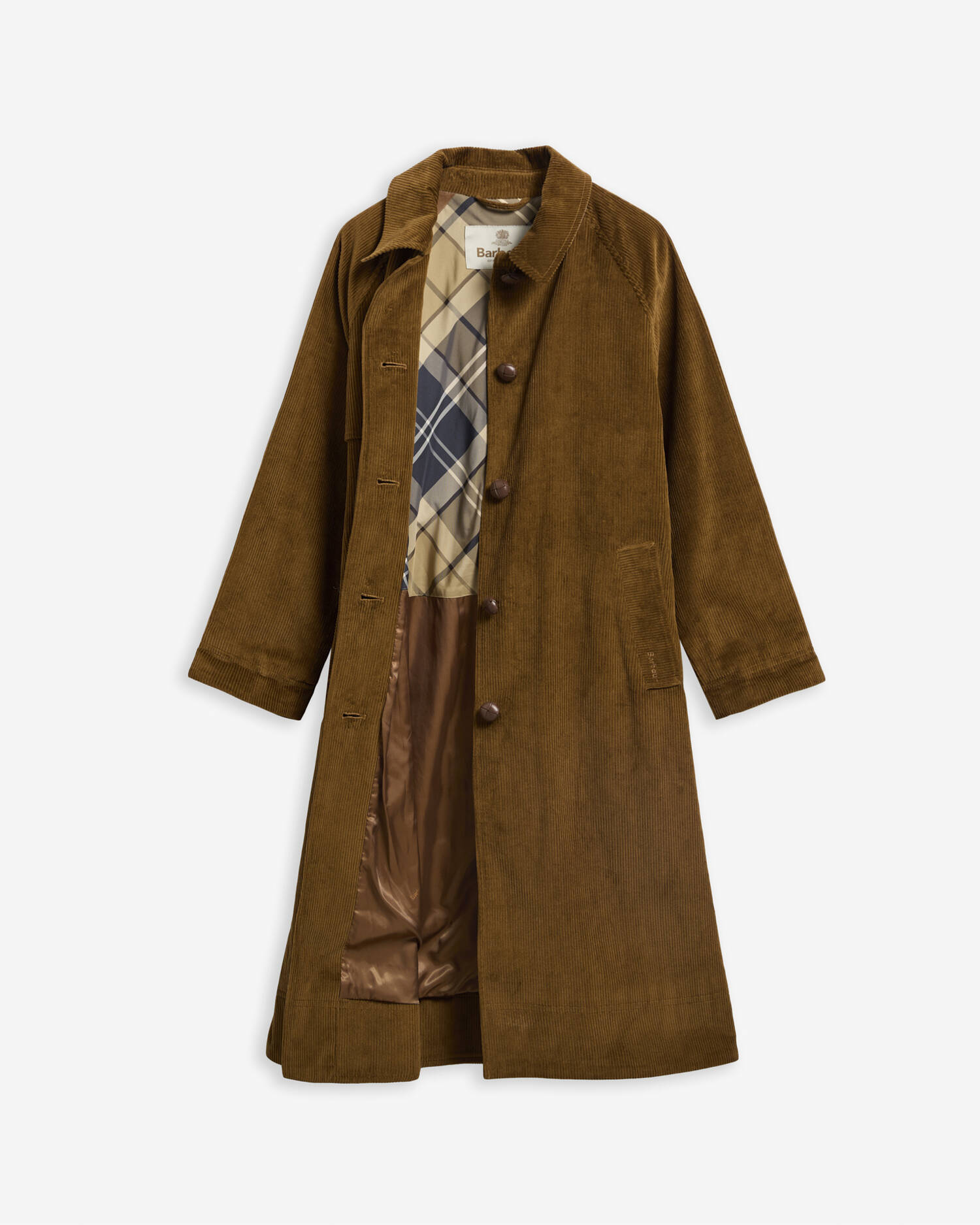 Antonella Cord Trench Coat Tan/Birchwood Dress image number 4