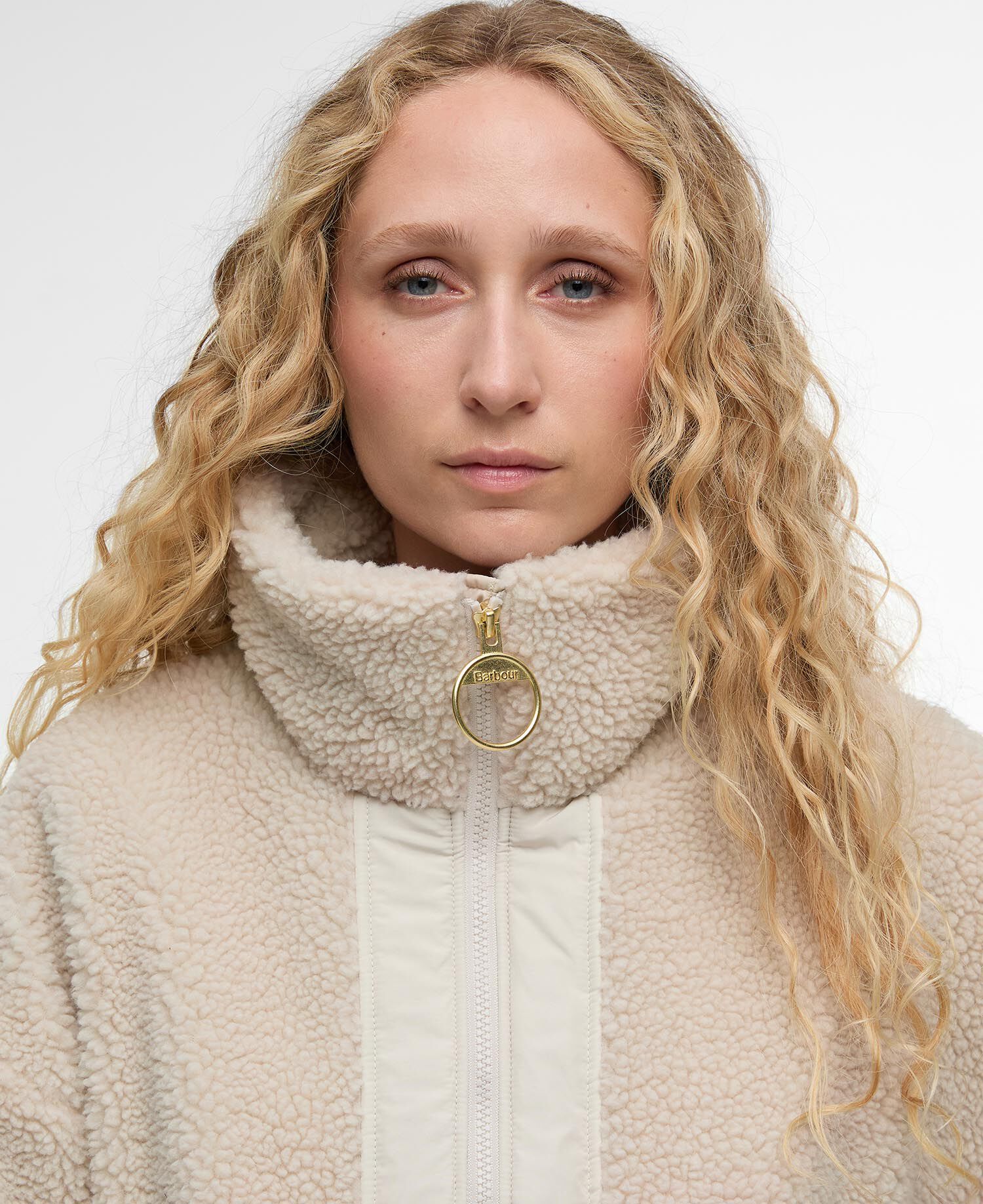 Giacca in pile Brawby Silver Cloud/Oatmeal