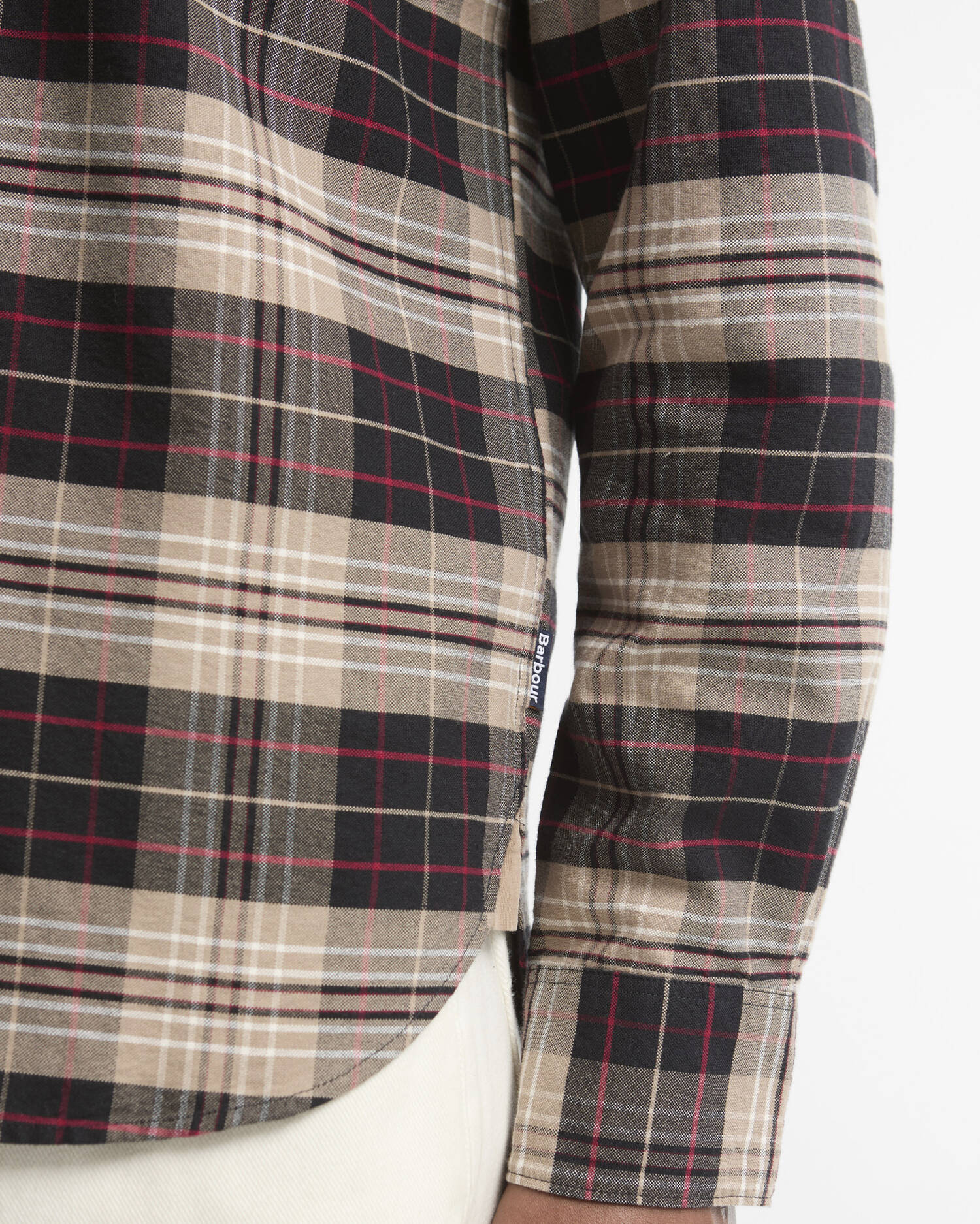Barbour Hemd Annan Authentic Fit Stone image number 4