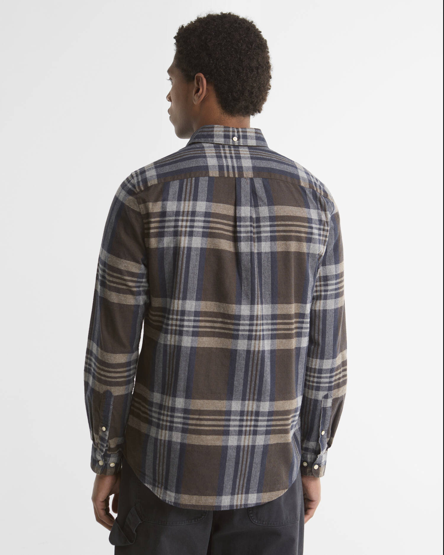 Dovedale Tailored Long-Sleeved Shirt Dark Sand image number 2