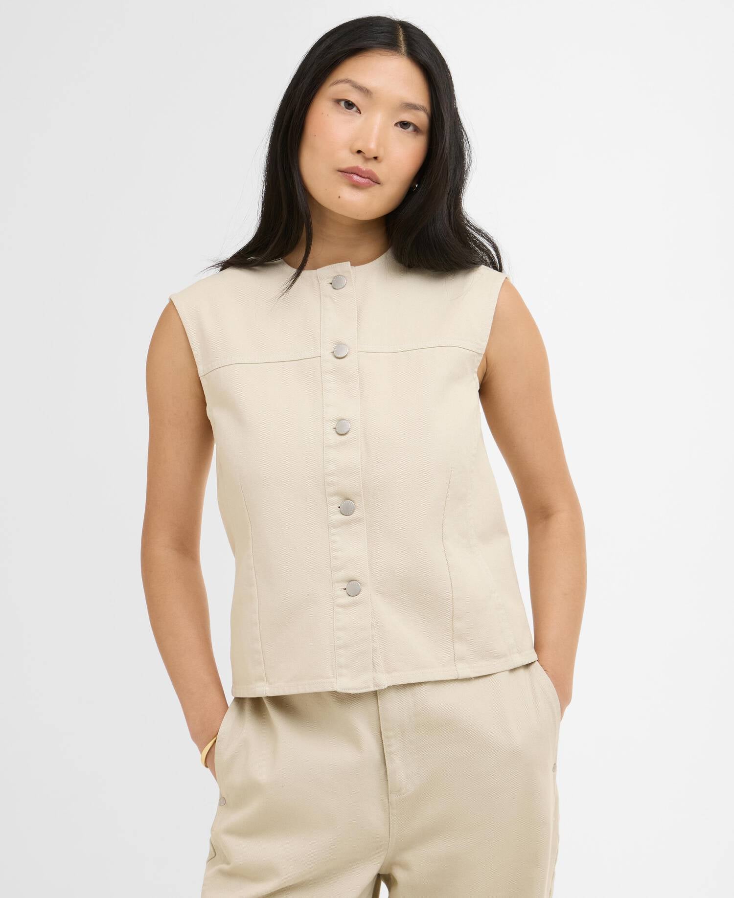 Daya Denim Waistcoat Jasmine image number 0