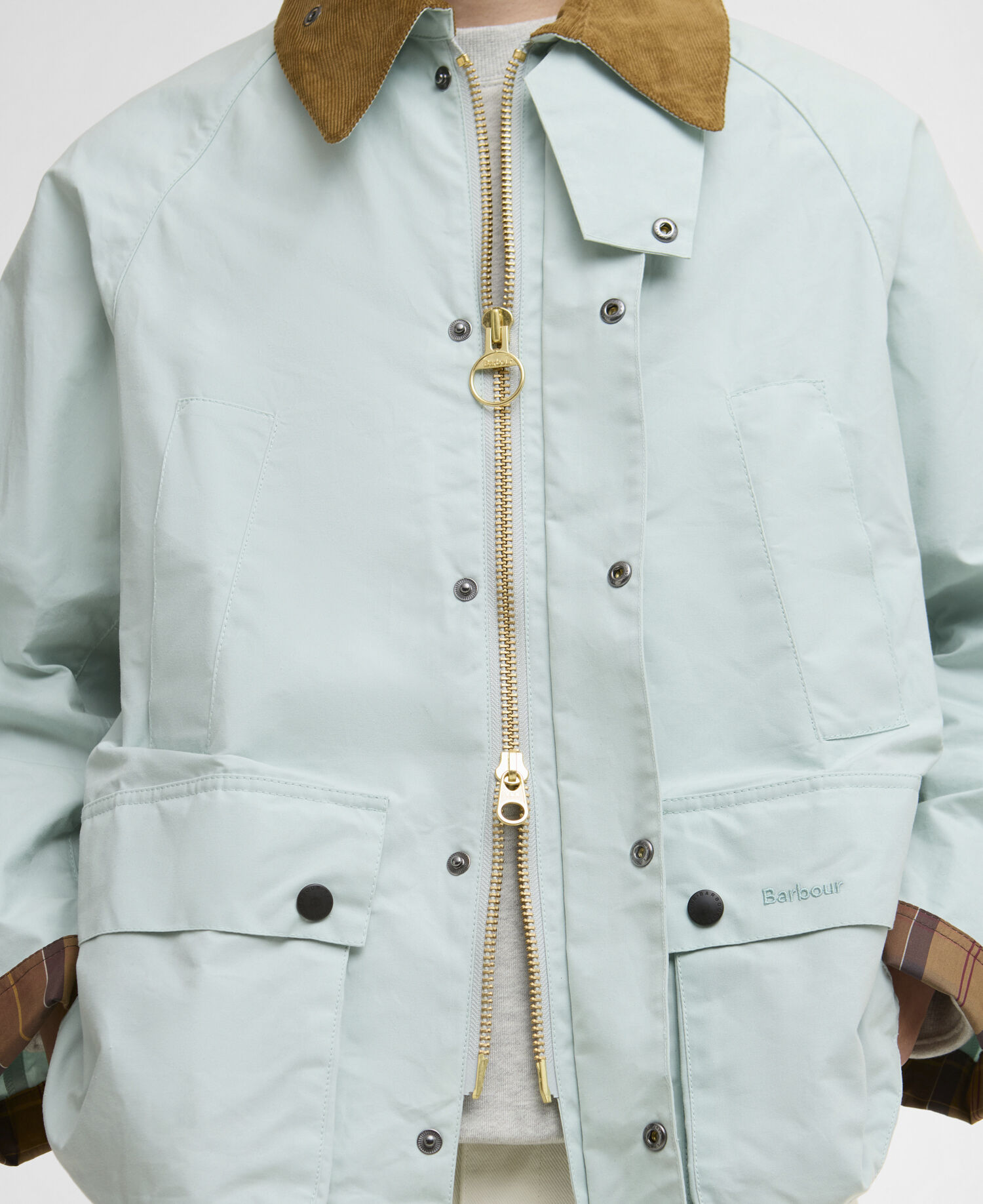 Freizeitjacke Oversized Bedale Ice Blue