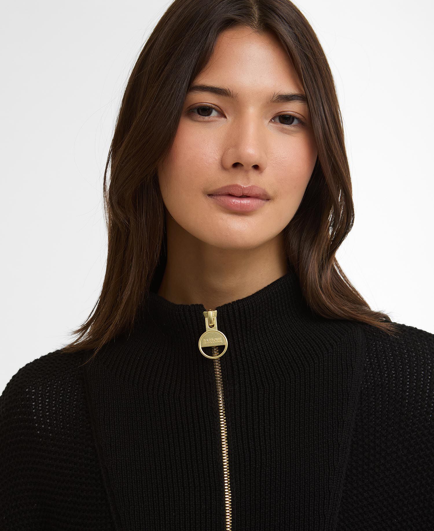 Strickpullover Rae Half-Zip Black