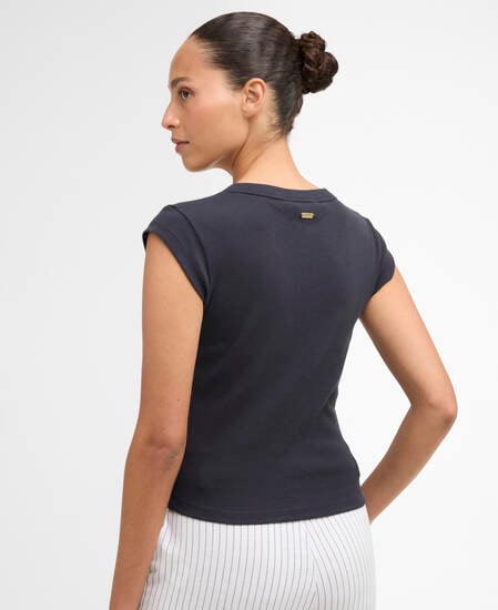 T-Shirt Verona Ribbed Dark Navy