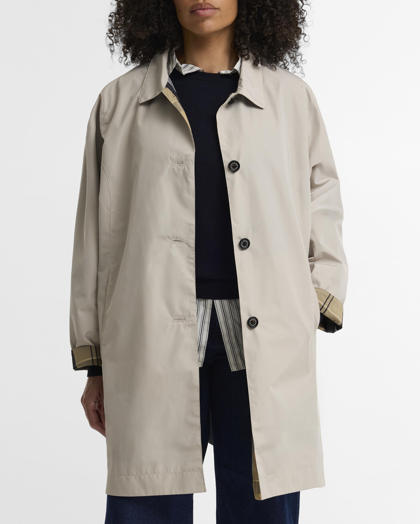 Babbity Plus-Size Showerproof Jacket Mist
