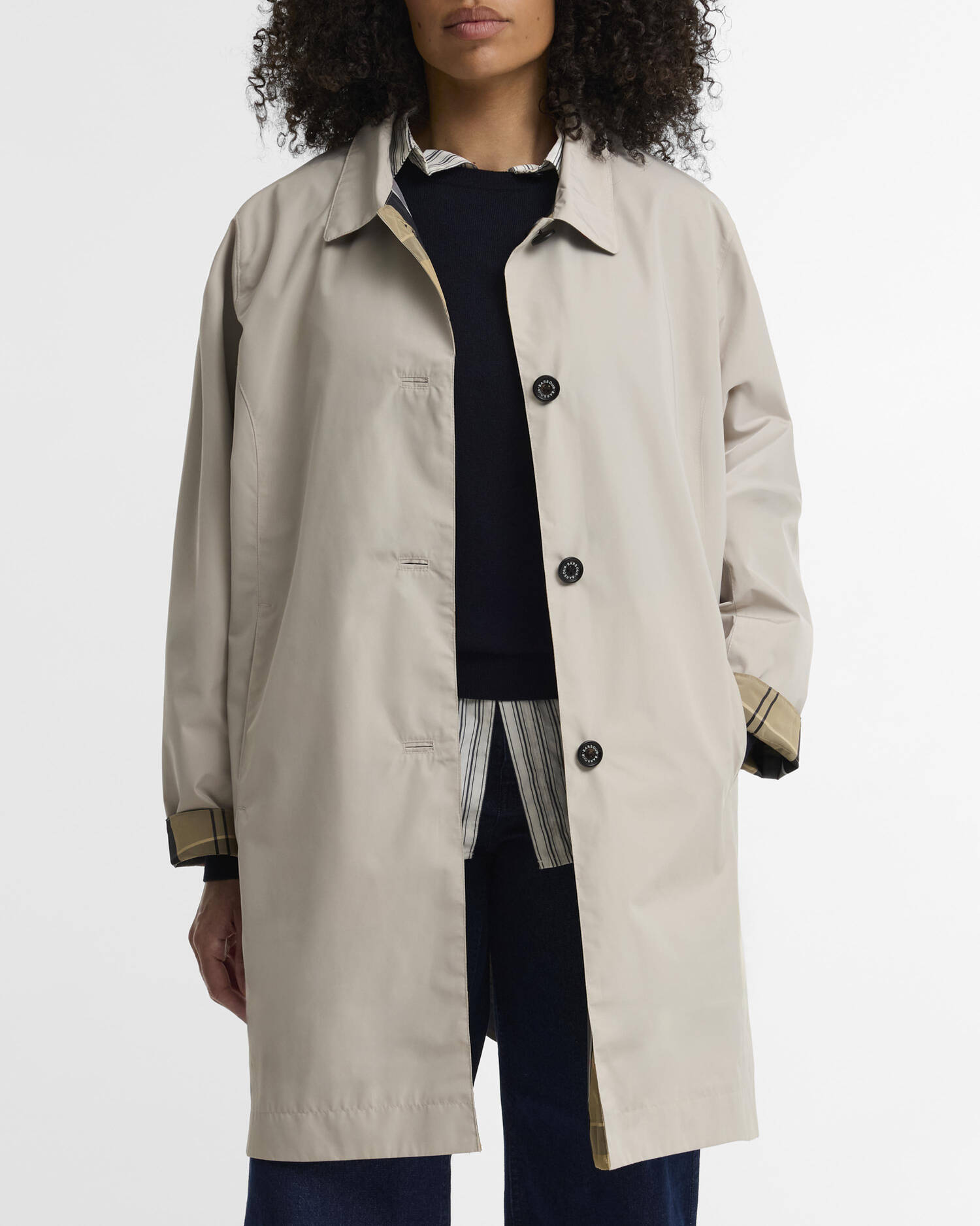 Babbity Plus-Size Showerproof Jacket Mist image number 0