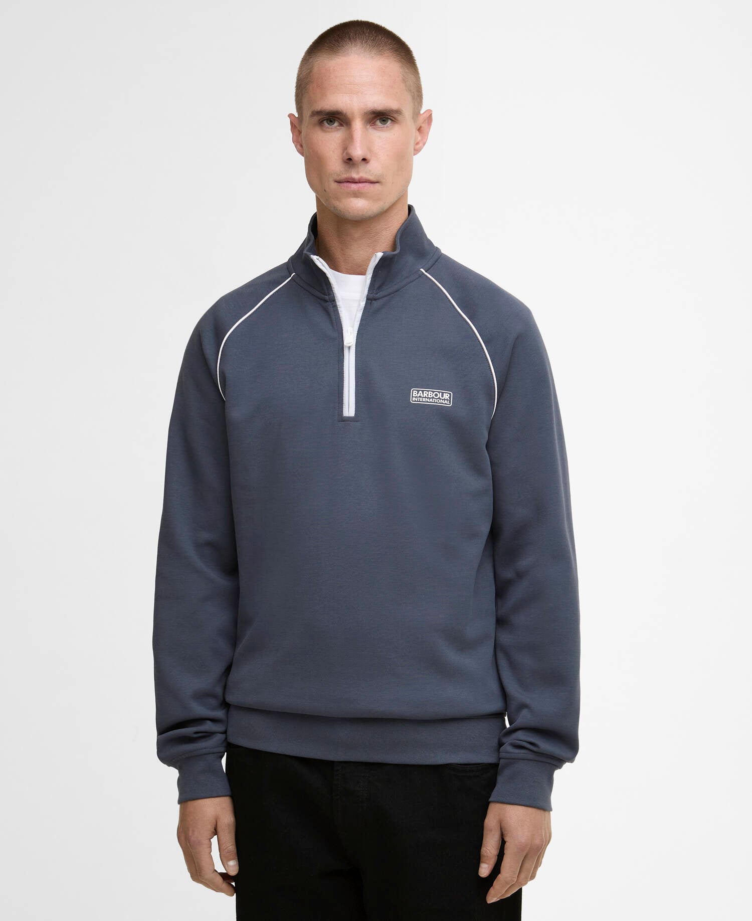 Markford Quarter-Zip Jumper Storm Grey image number 0