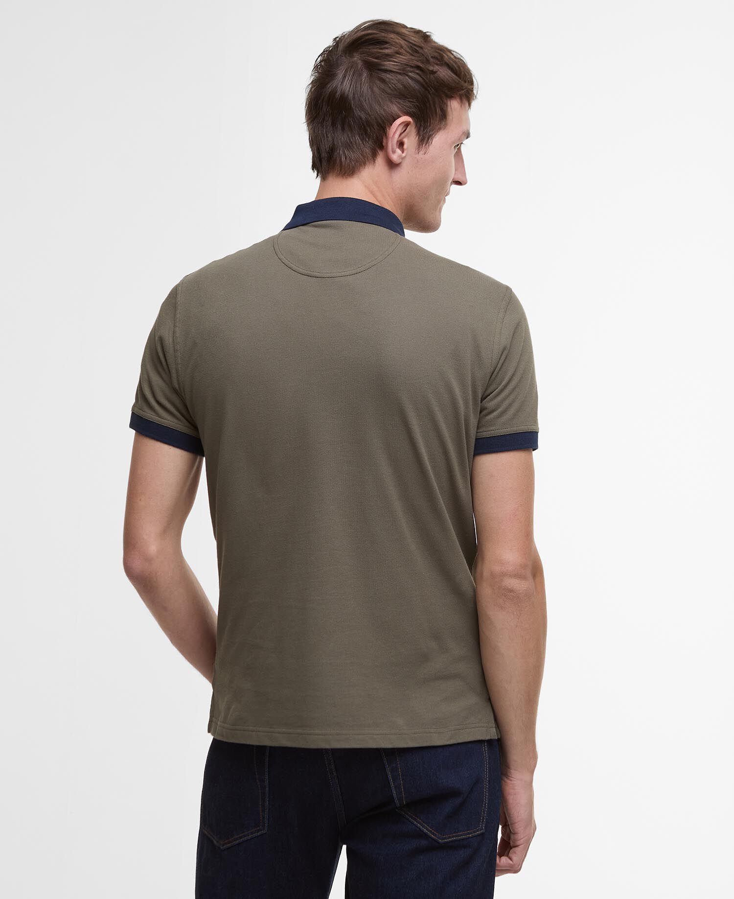 Lynmouth Tipped Polo Shirt Uniform Green