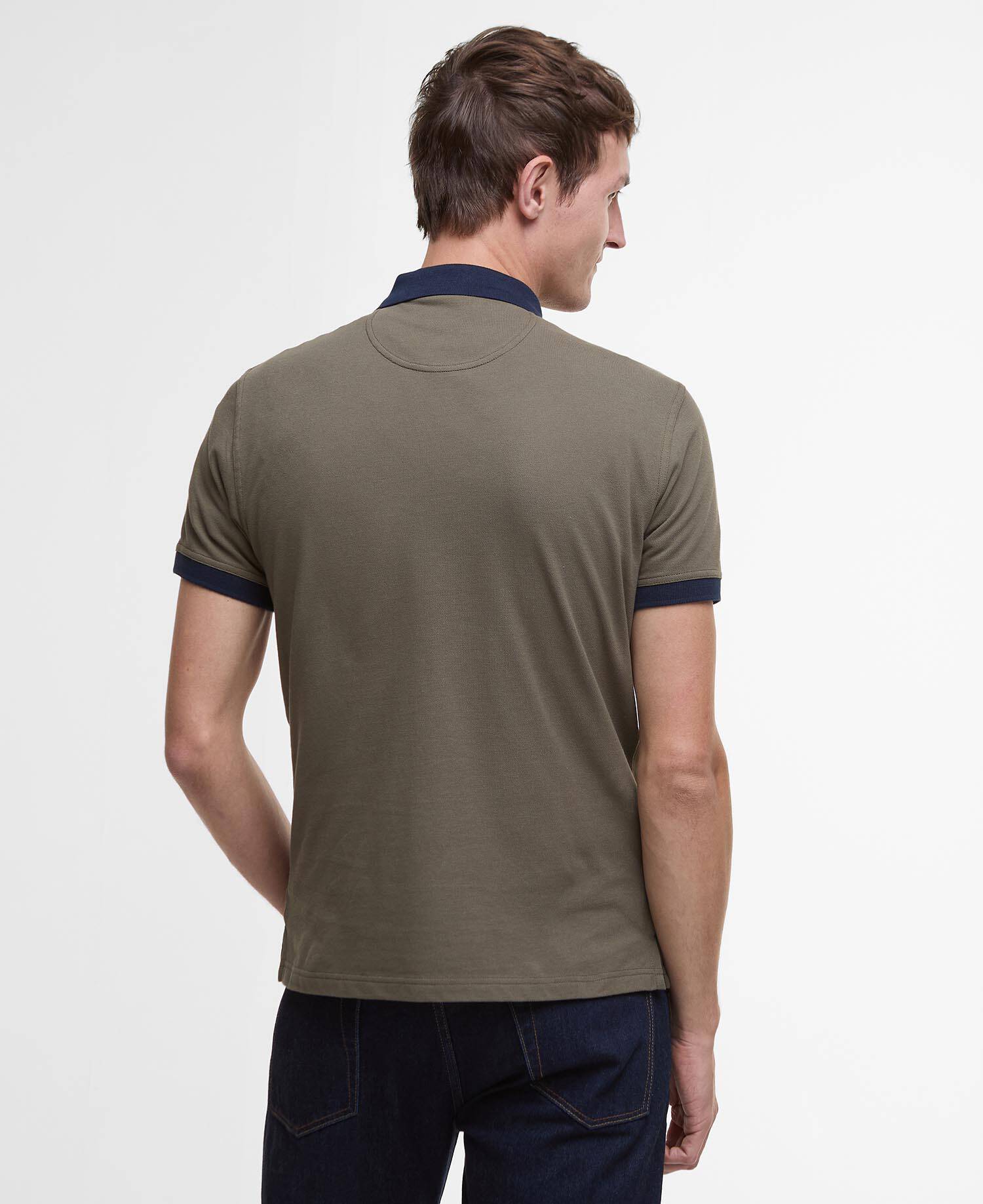 Lynmouth Tipped Polo Shirt Uniform Green image number 2
