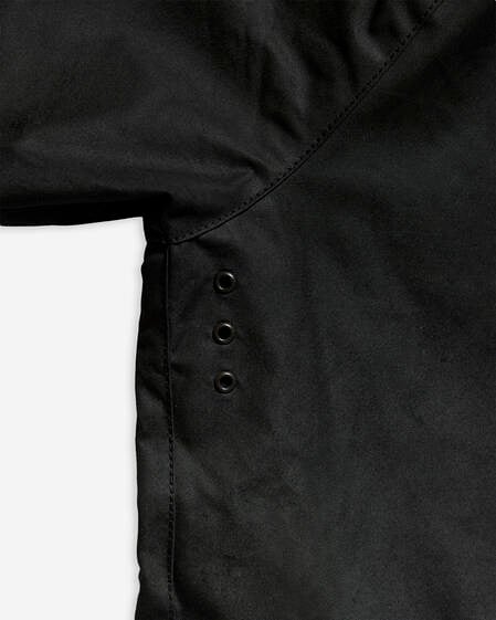 Women's Transport Waxed Jacket Black/Cardinal