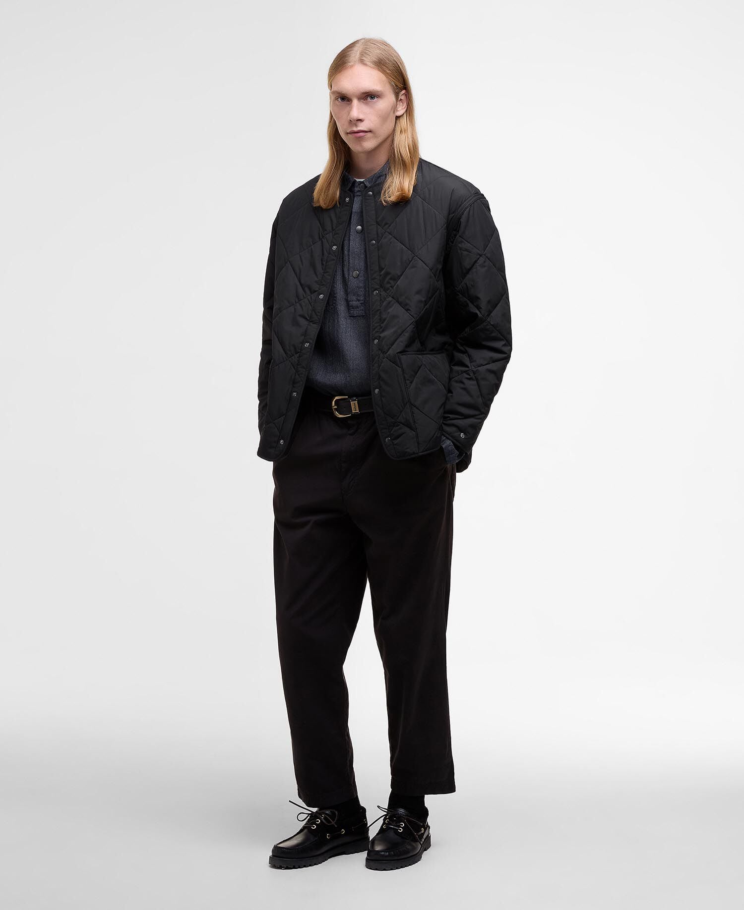 Barbour x Kaptain Sunshine Quilted Liner Black