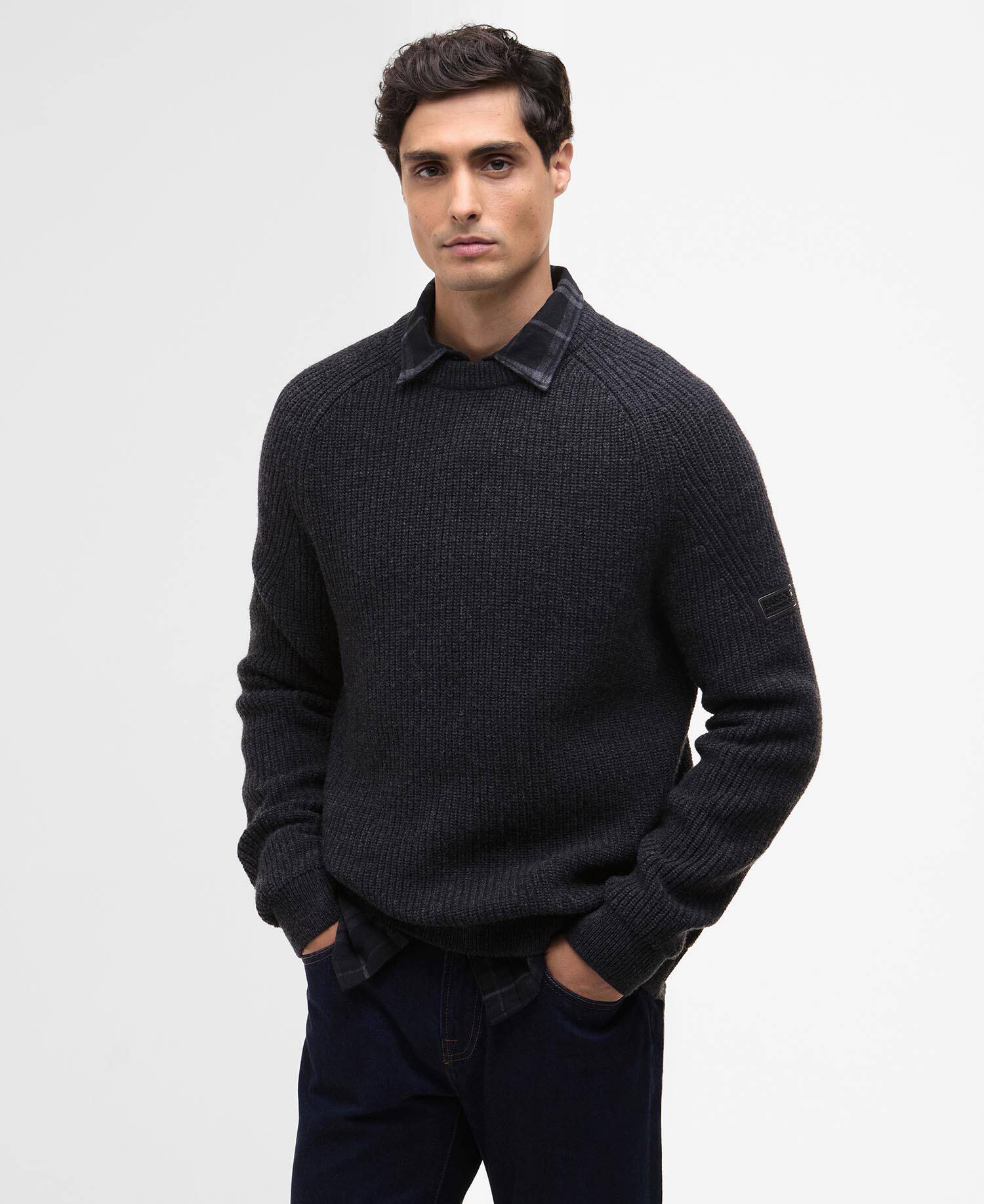Maglione girocollo Chester Charcoal Marl image number 0