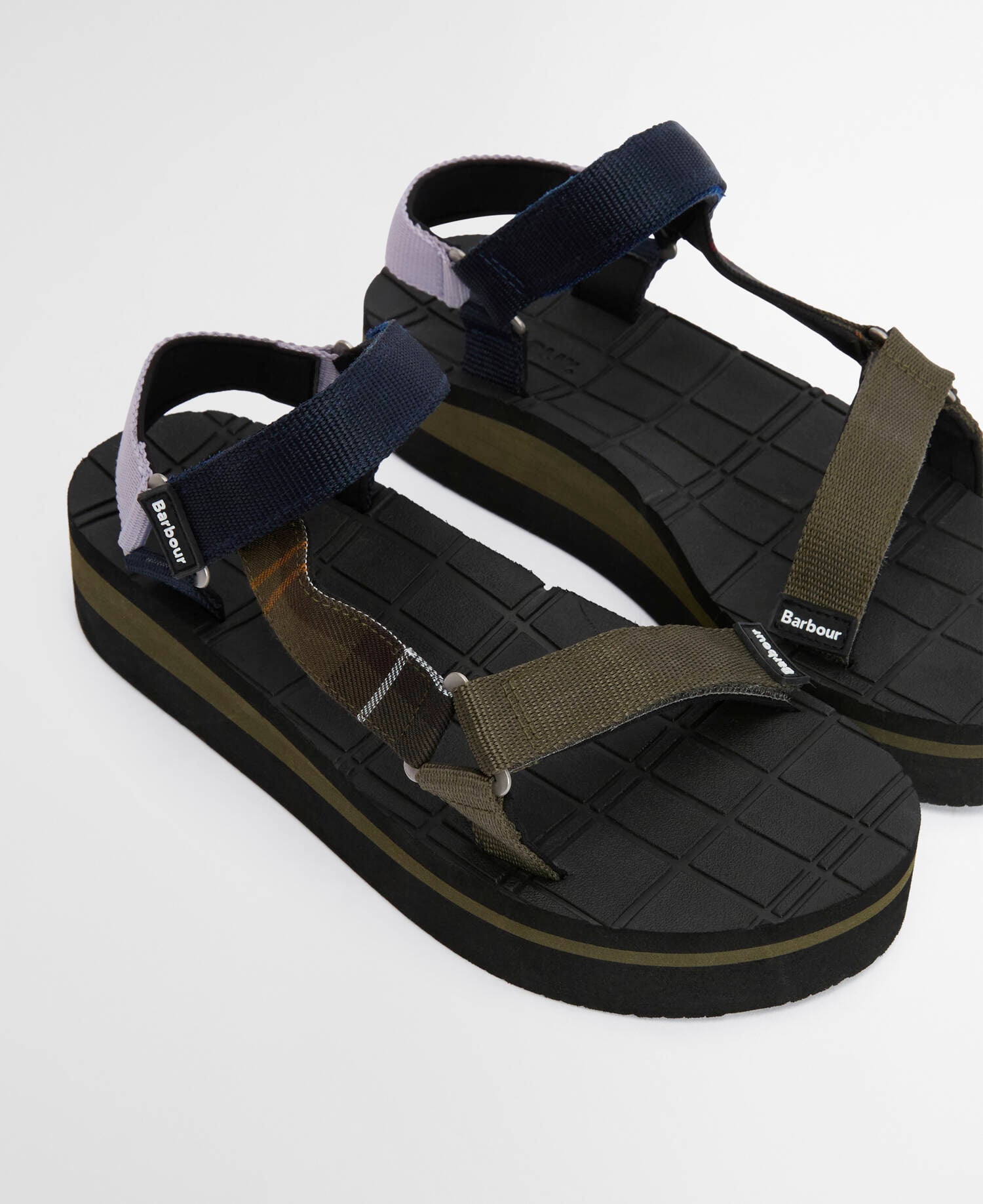 Mila Sandals Olive/Navy/Classic Tartan image number 2