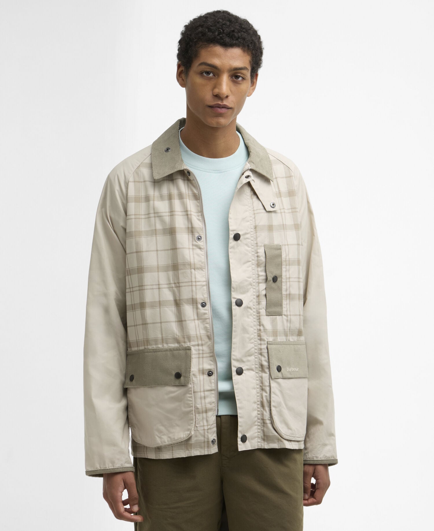 Festival Modified Bedale Casual Jacket Mist Tartan