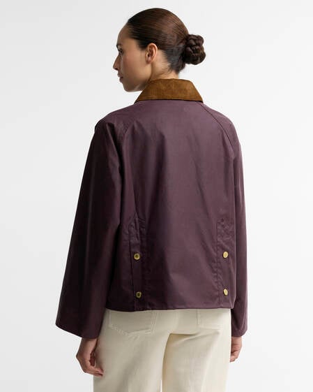 Cottingham Waxed Jacket Bordeaux/Muted