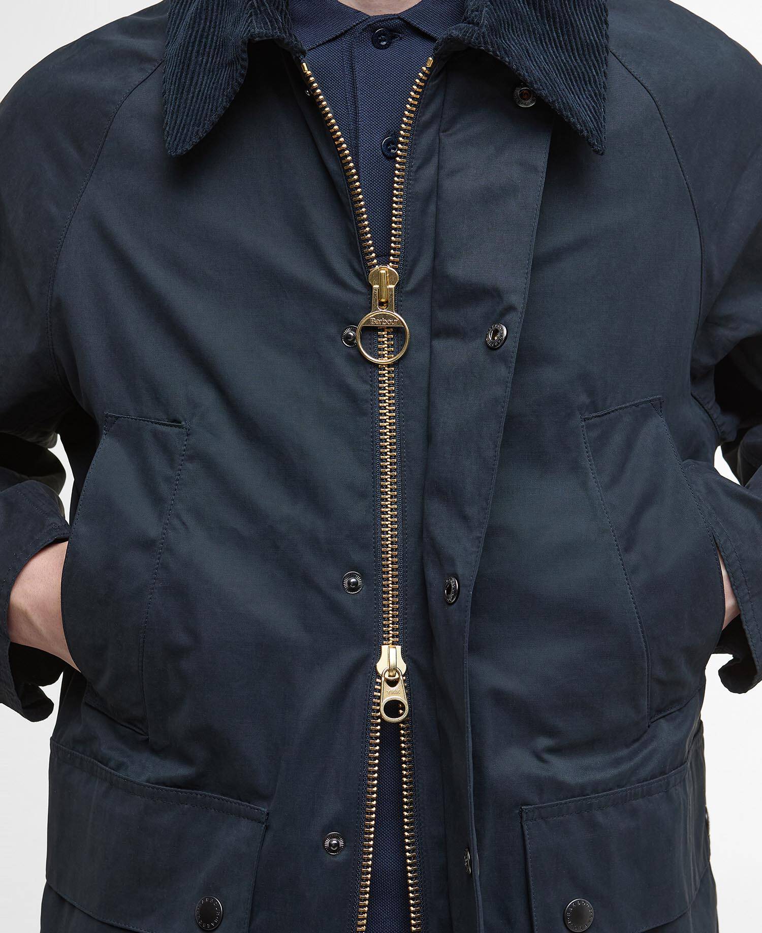 Peached Oversized Bedale Casual Jacket Classic Navy image number 5