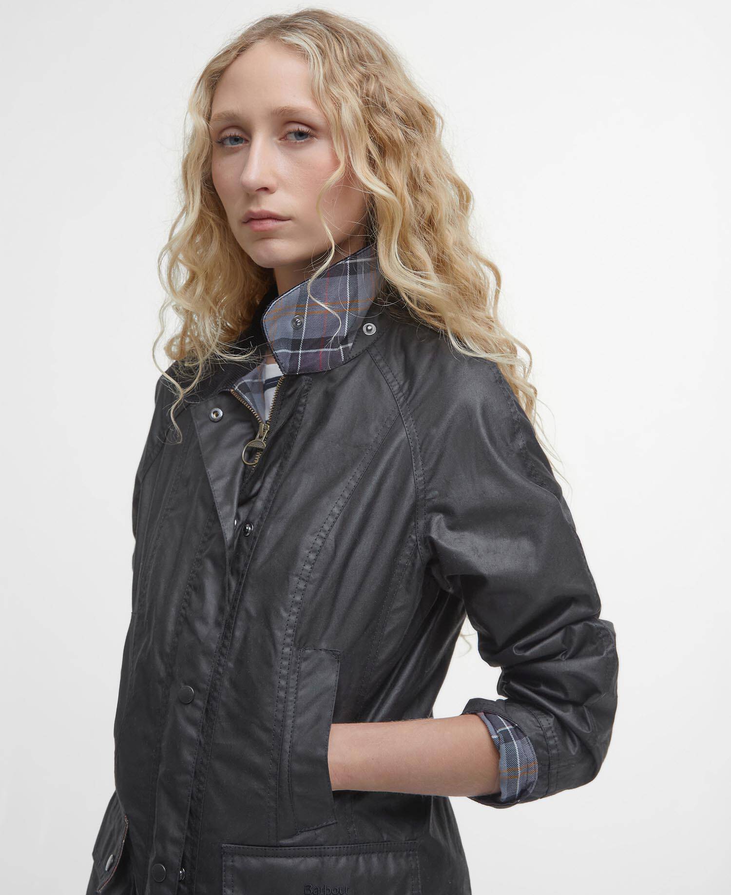 Beadnell&reg; Waxed Jacket Classic Black image number 5