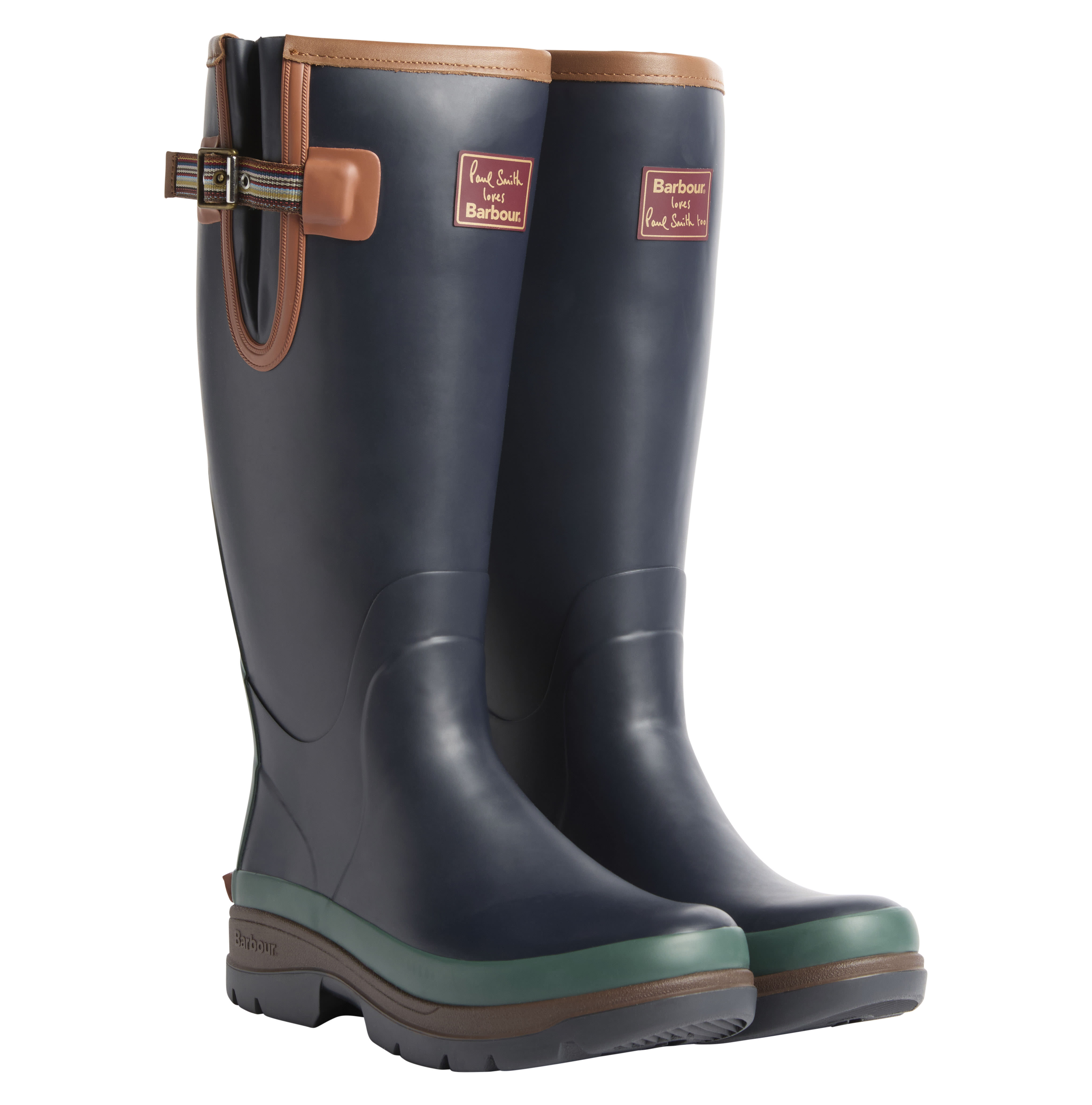 Paul Smith Loves Barbour Men's Wellingtons Navy