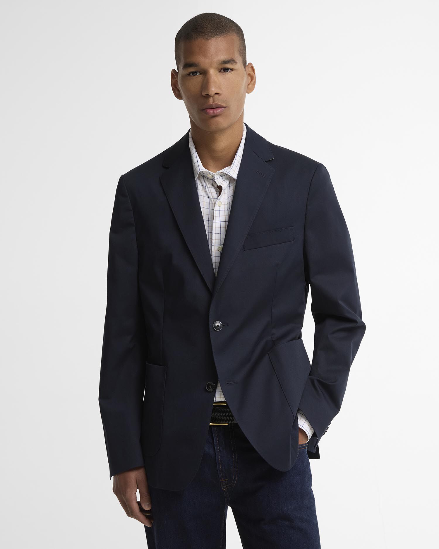 Bellamy Cotton Blazer Navy