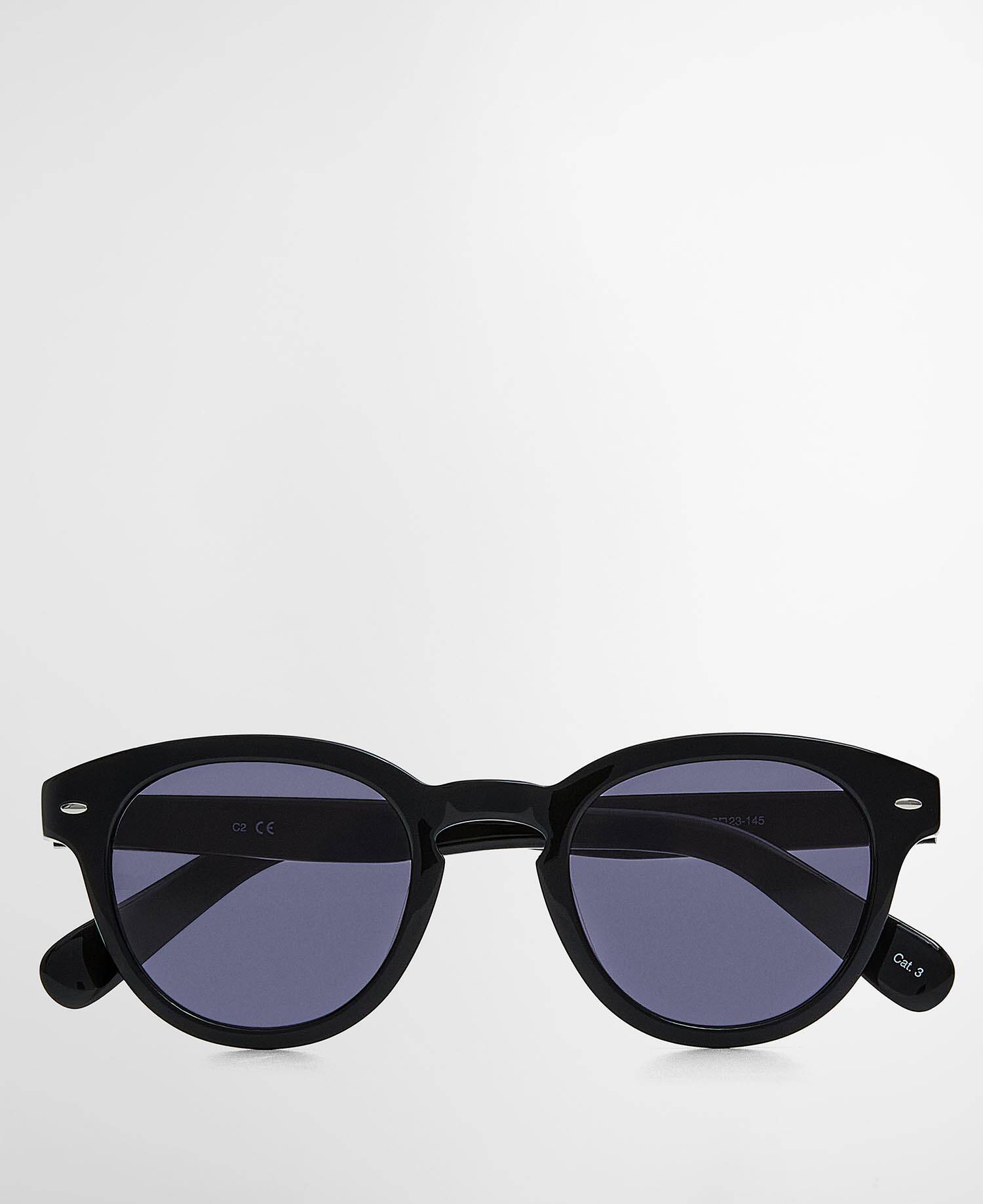 Classic Panto Sunglasses c2 Black image number 0
