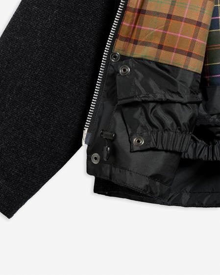 Paul Smith Loves Barbour Transport Wool Jacket Charcoal