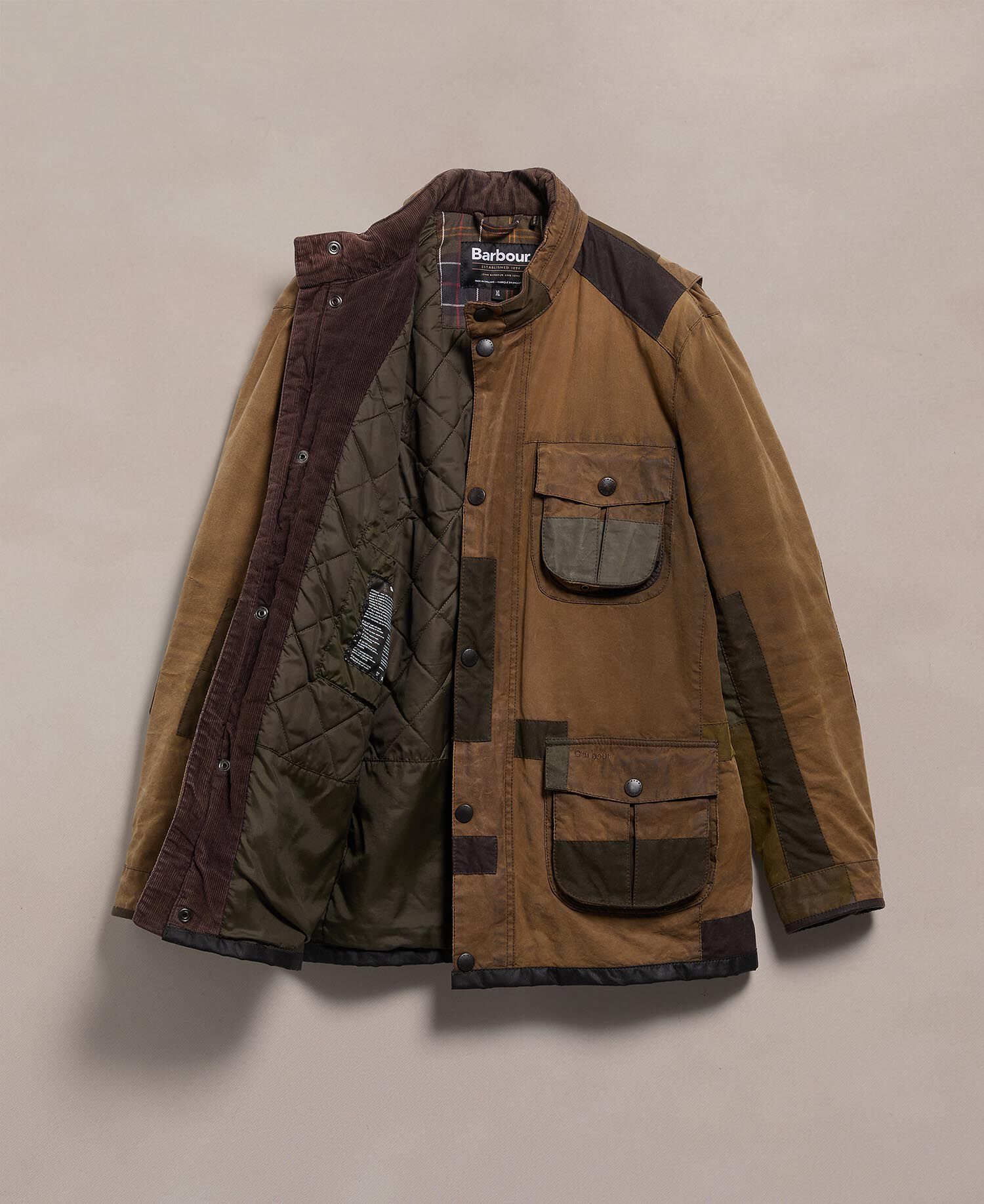 Barbour Re-loved Men's Corbridge Waxed Jacket - Size XL Olive