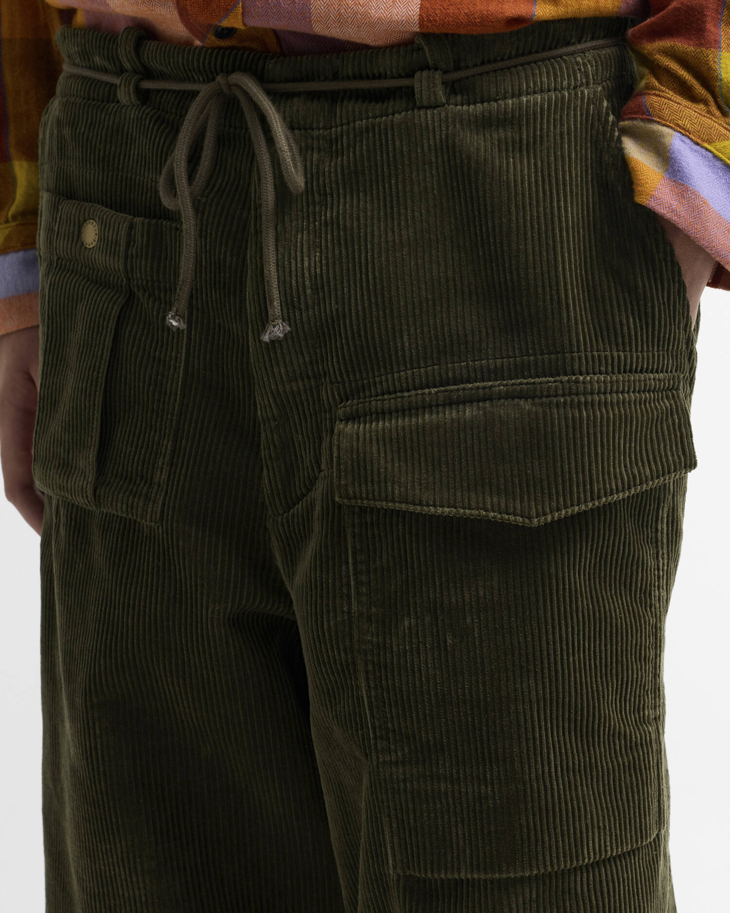 Barbour x Norbit Oversized Cord Trousers Navy image number 4