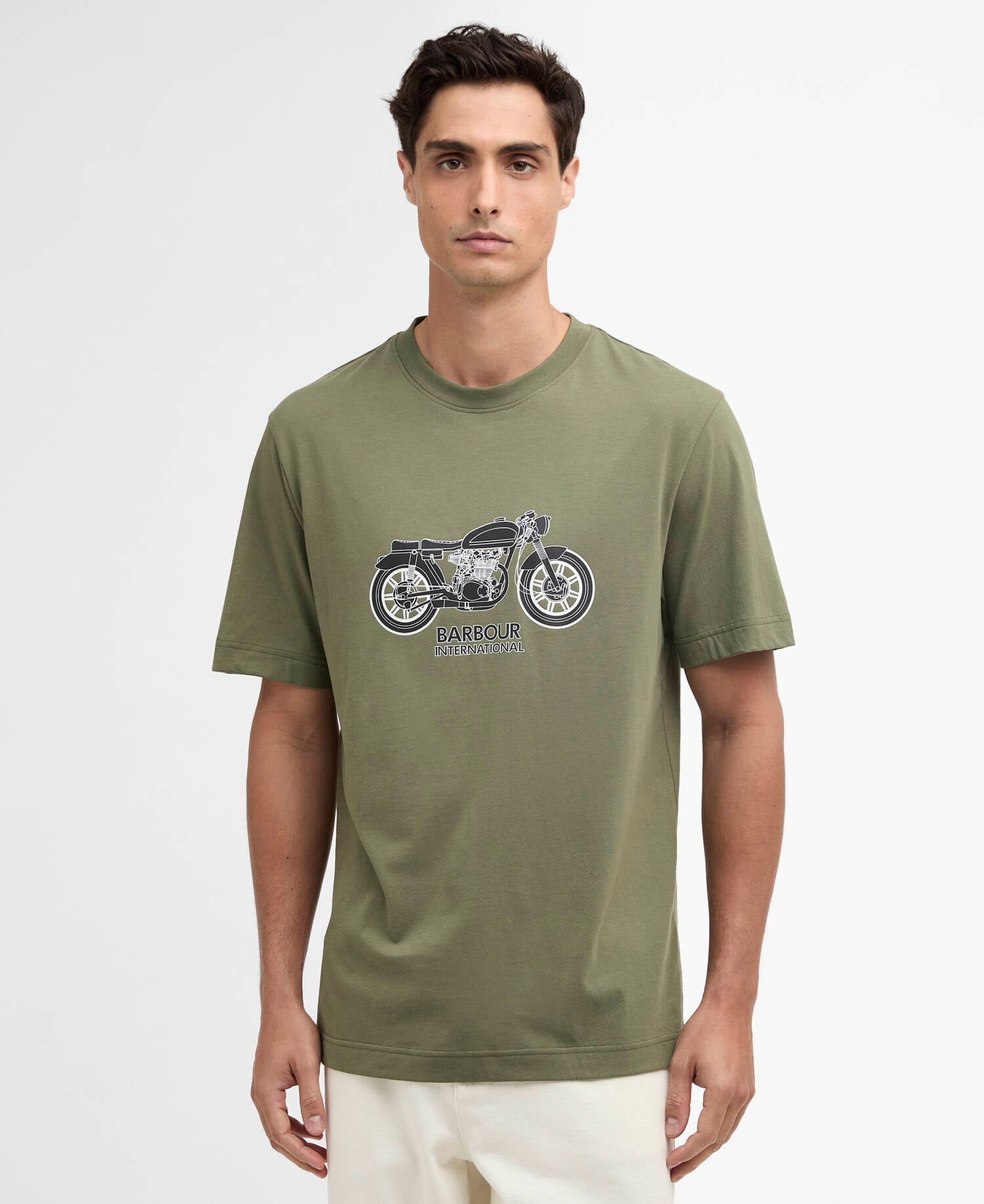 T-shirt con stampa Piston Burnt Olive image number 0