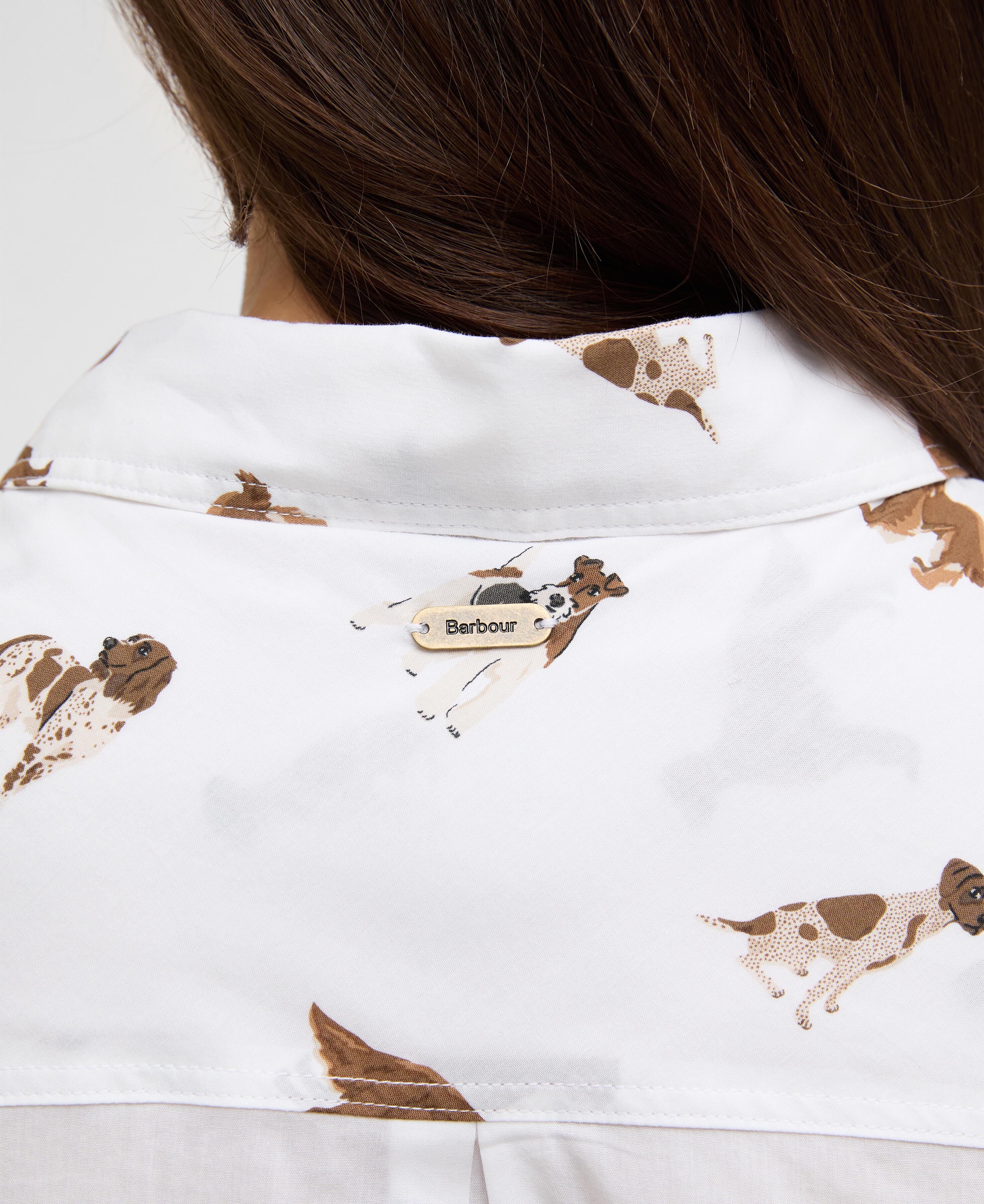 Safari Relaxed Long-Sleeved Shirt Multi Dog Print