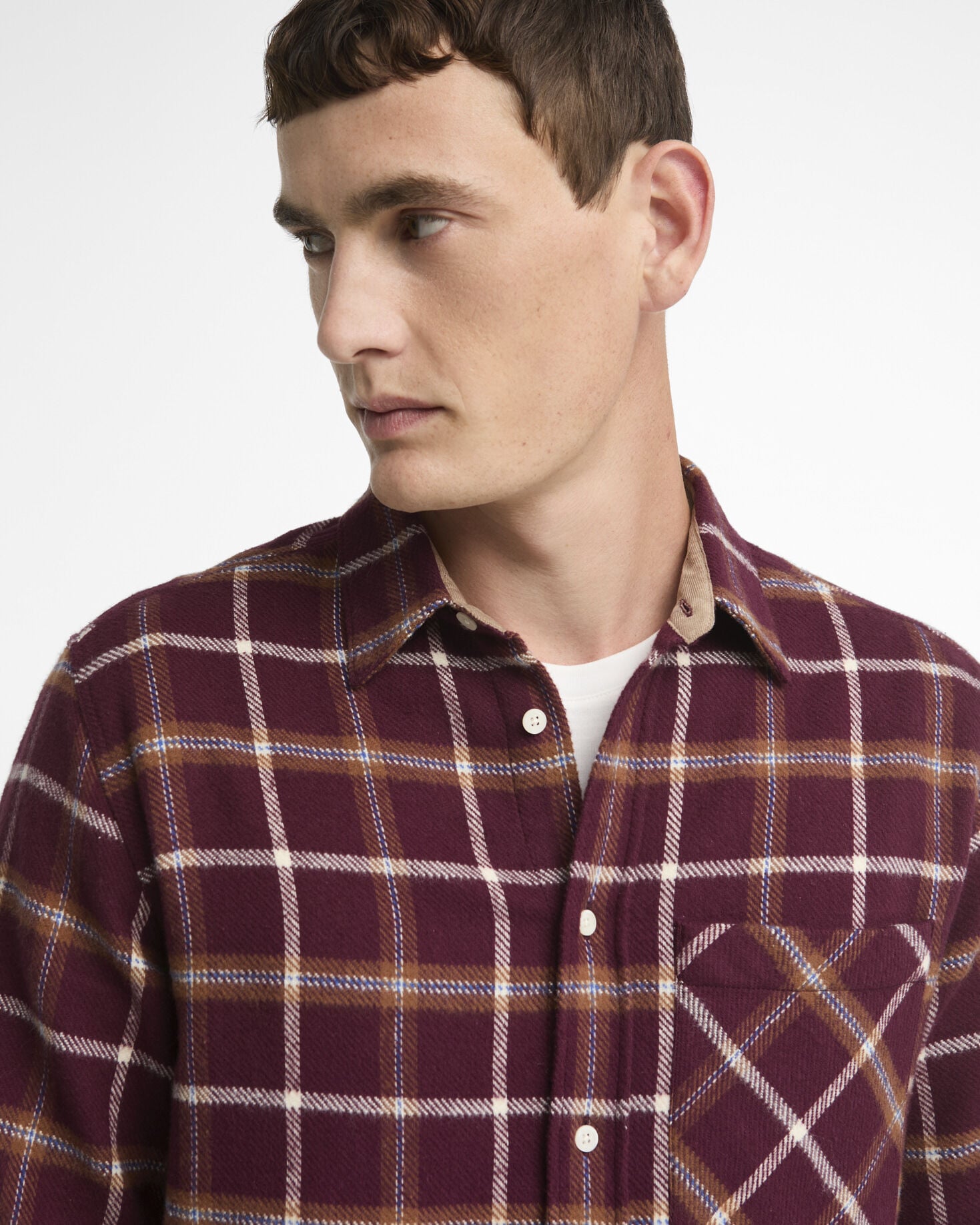 Hetton Authentic Fit Long-Sleeved Shirt Port