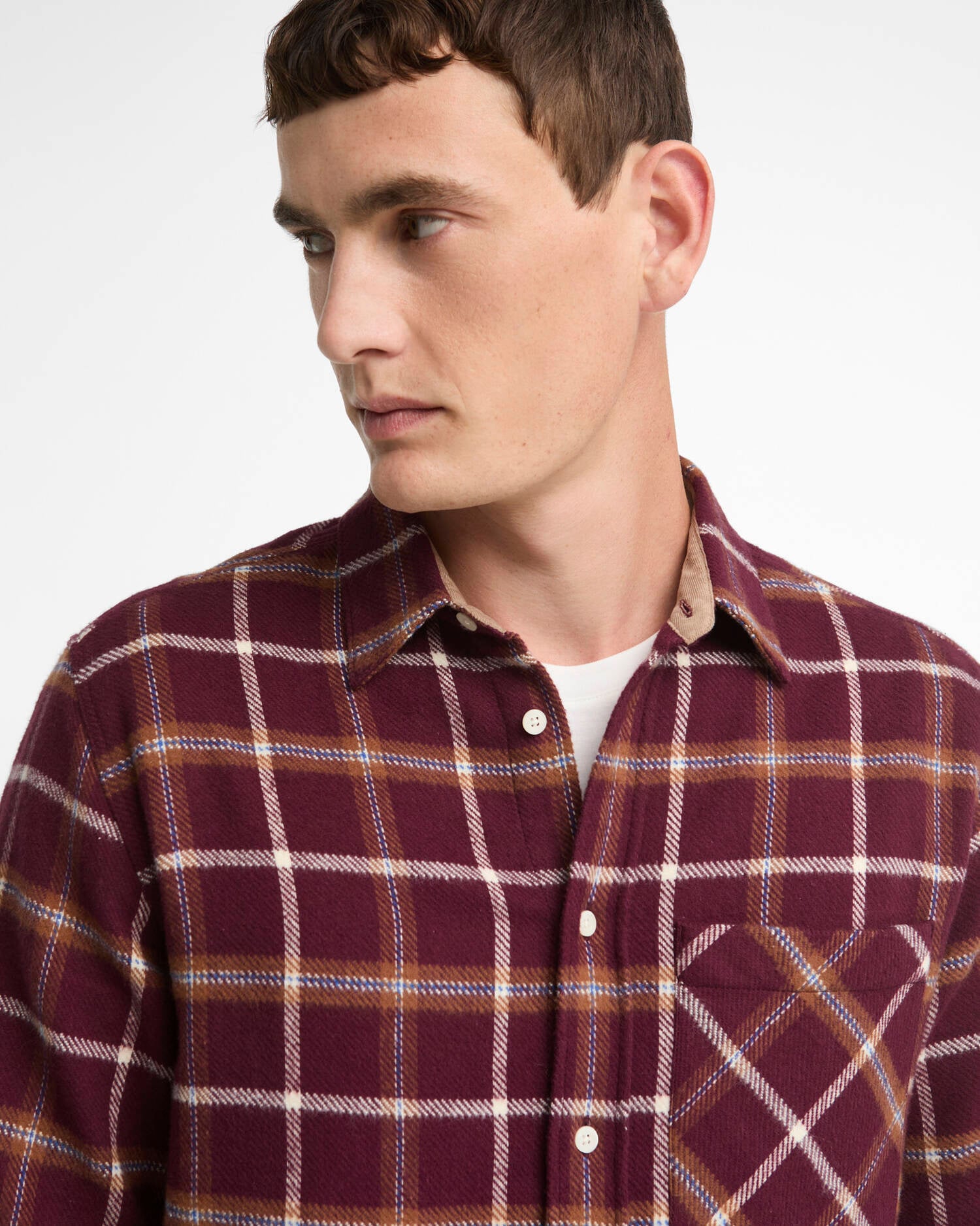 Hetton Authentic Fit Long-Sleeved Shirt Port image number 3