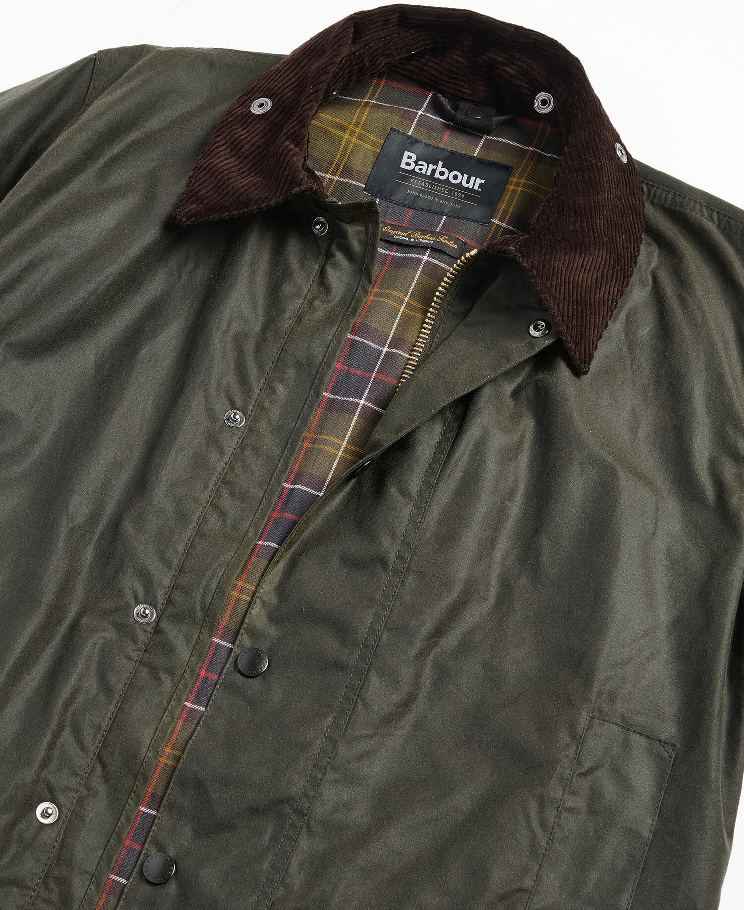 Border&reg; Waxed Jacket Archive Olive