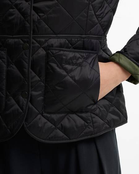 Deveron Quilted Jacket Black-Olive