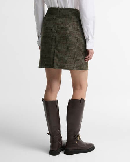 Mini gonna Browning Olive Prince Of Wales