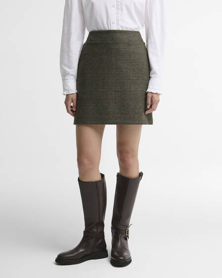Mini gonna Browning Olive Prince Of Wales