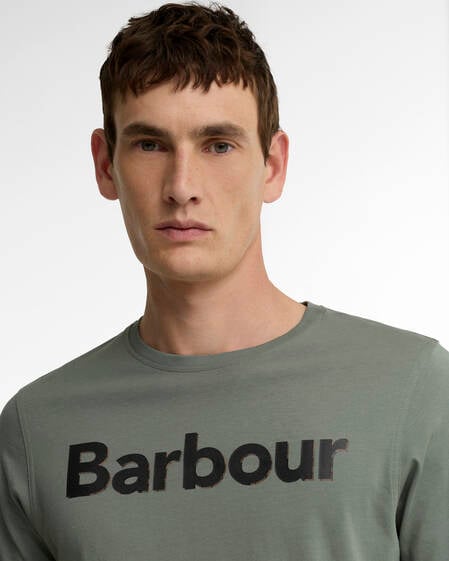 Barbour T-Shirt Halstow Logo Tailored Agave Green