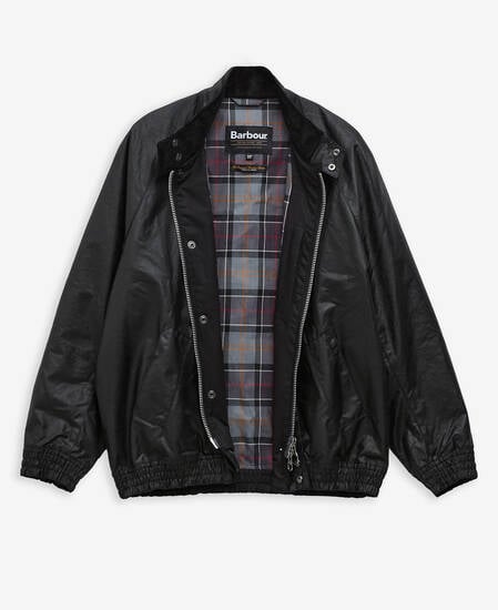 Blouson Transport Waxed Jacket Black